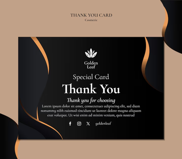 Client Appreciation & Thank You Card Design for Lumina Events