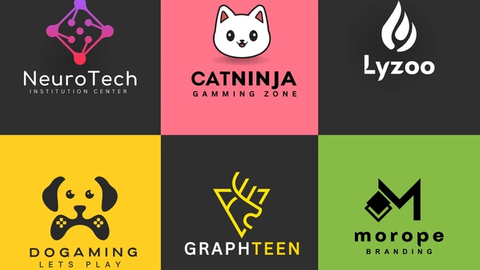 Combination Mark Logo Design – Custom Logo with Text & Icon for Your Brand