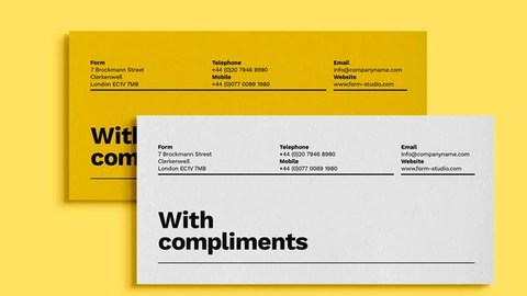 Premium Custom Compliment Slip Design | Professional & Print-Ready Business