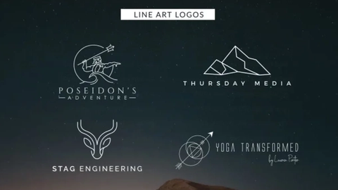 Line Art Logo Design – Elegant One‑Line & Outline Style Logos