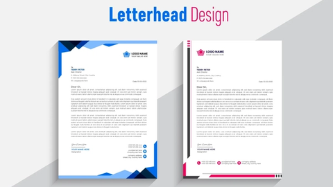 Custom Professional Letterhead Design | Print-Ready & Editable MS Word Template