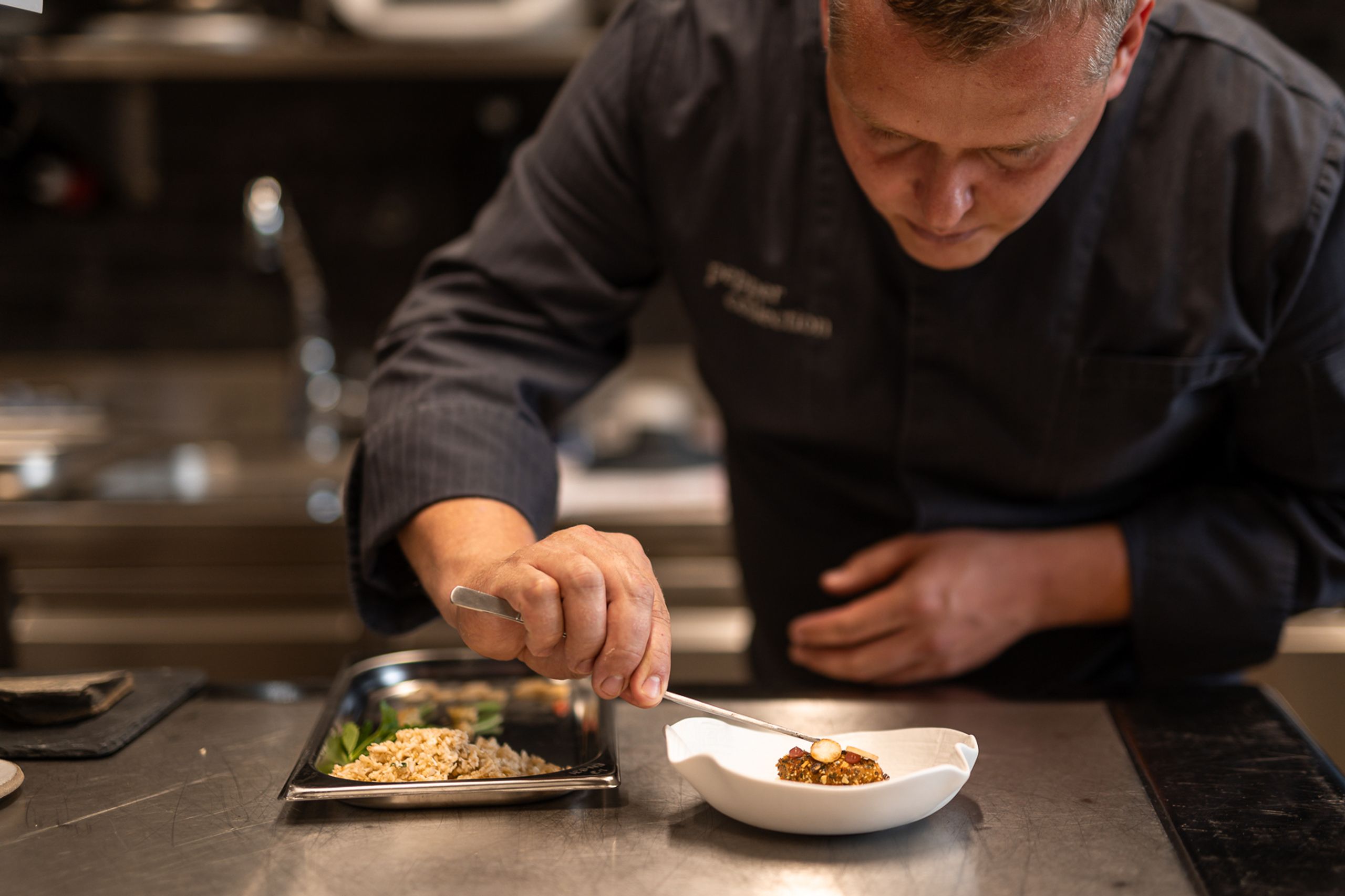 Chef preparing