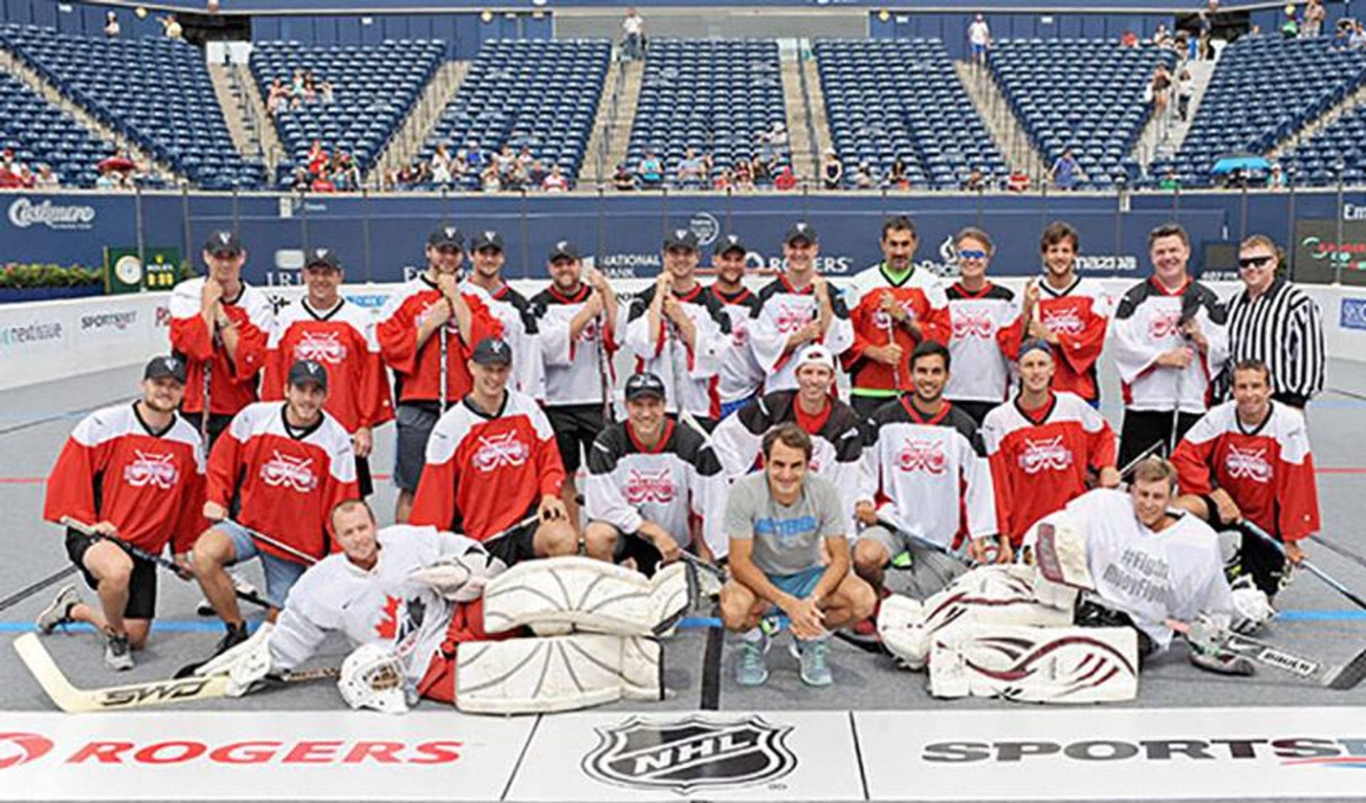 Spezza Holds Court With Tennis Legend