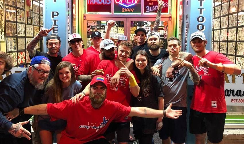 Caps players share memories, tattoo, and a laugh at Vrana's expense