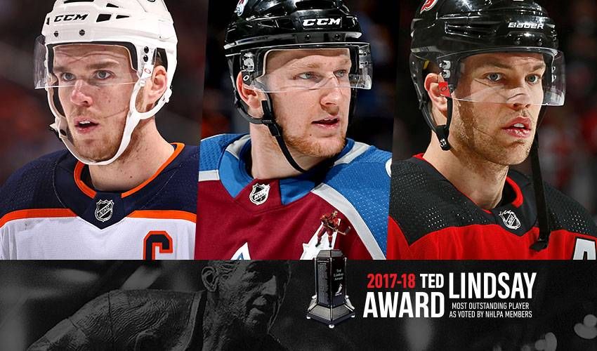 NHLPA announces 2017-18 Ted Lindsay Award finalists