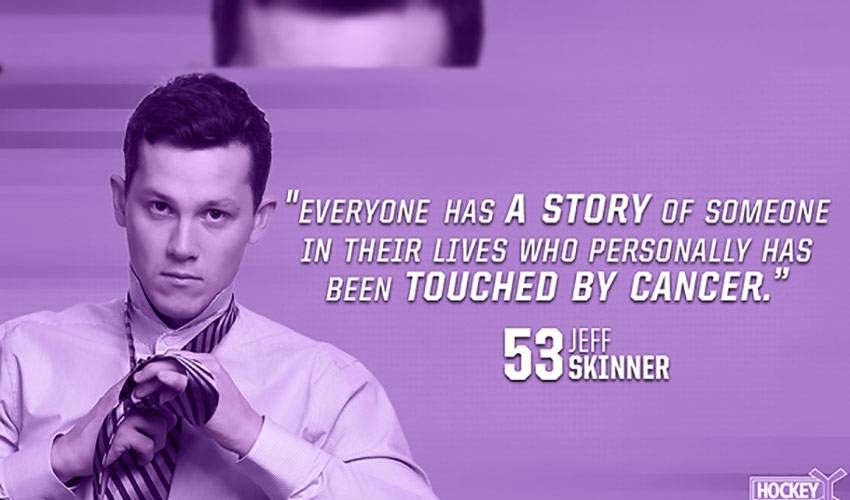 A Hockey Fights Cancer message from Jeff Skinner