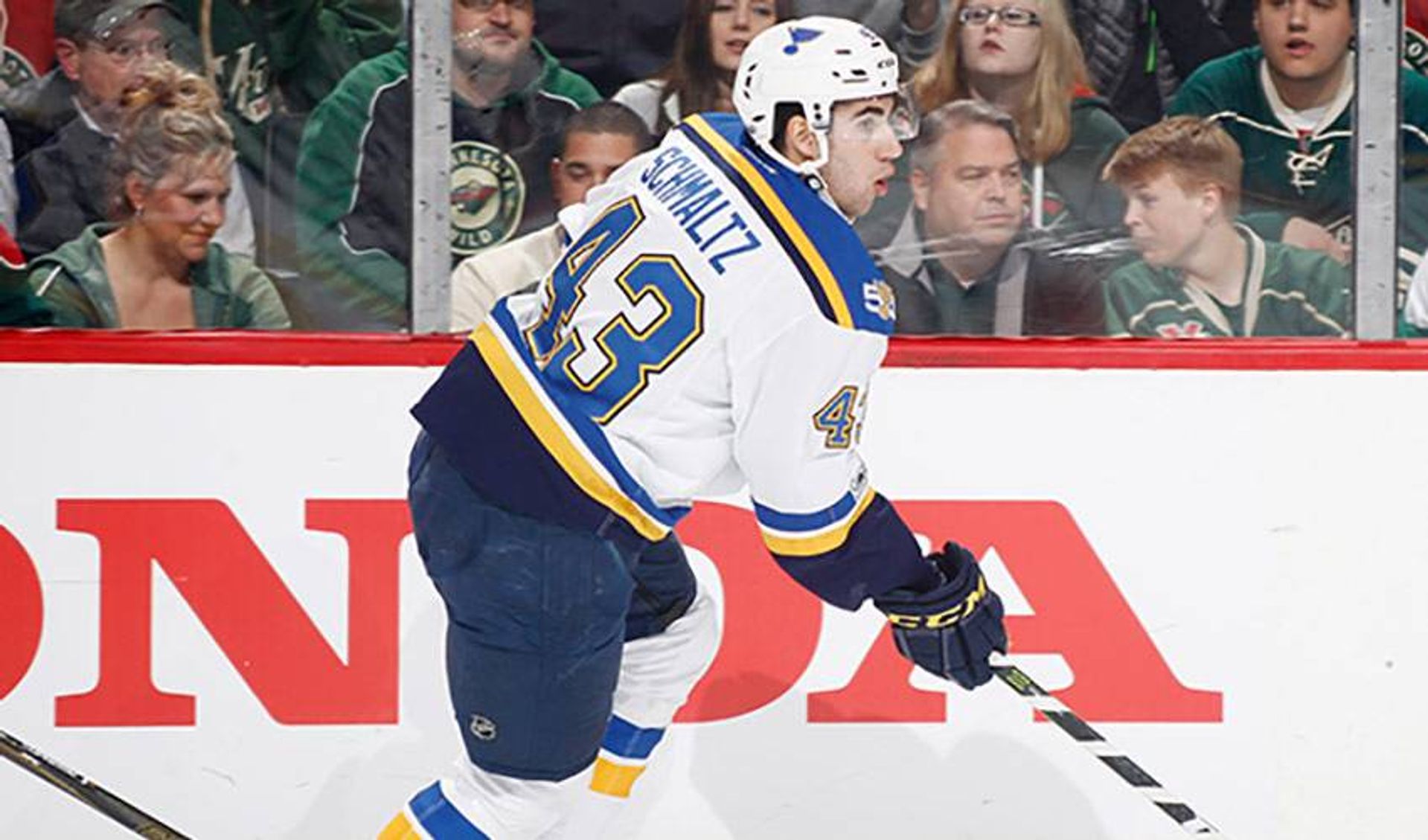 Jordan Schmaltz racks up, stows up air miles in playoffs