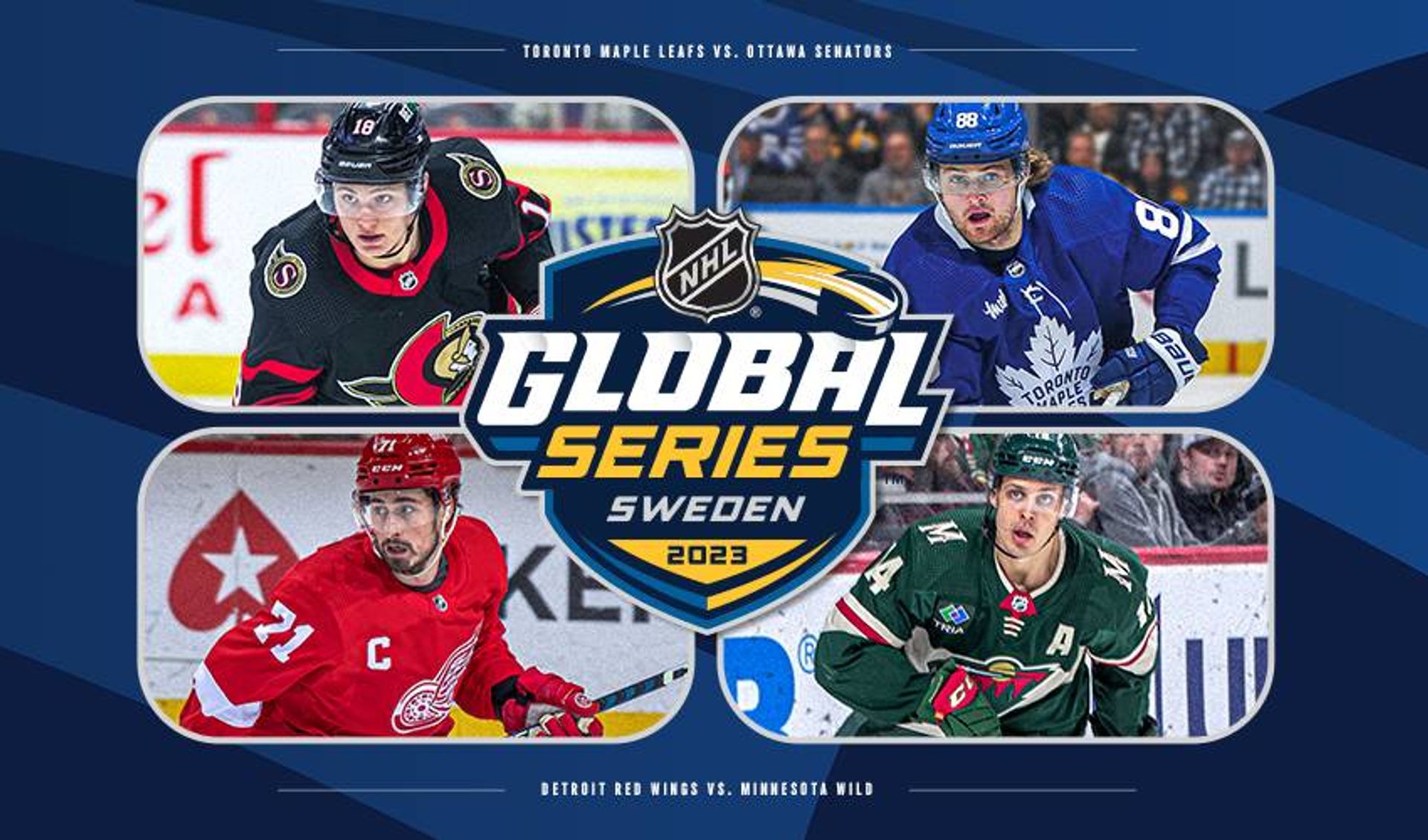 Red Wings, Wild, Senators and Maple Leafs Headline the 2023 NHL Global Series – Sweden