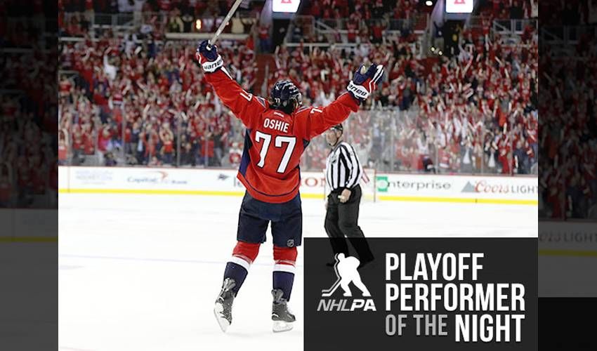 The Hat Fits For Oshie in Game 1