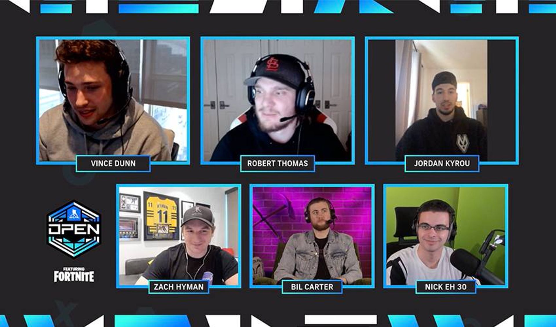 Players take competition online for NHLPA Open