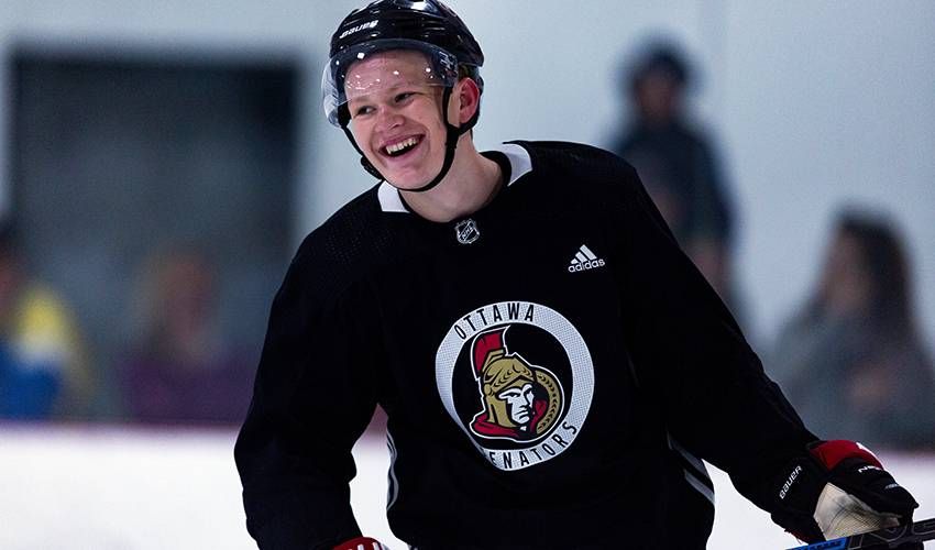 Tkachuk working hard with sights on Senators roster