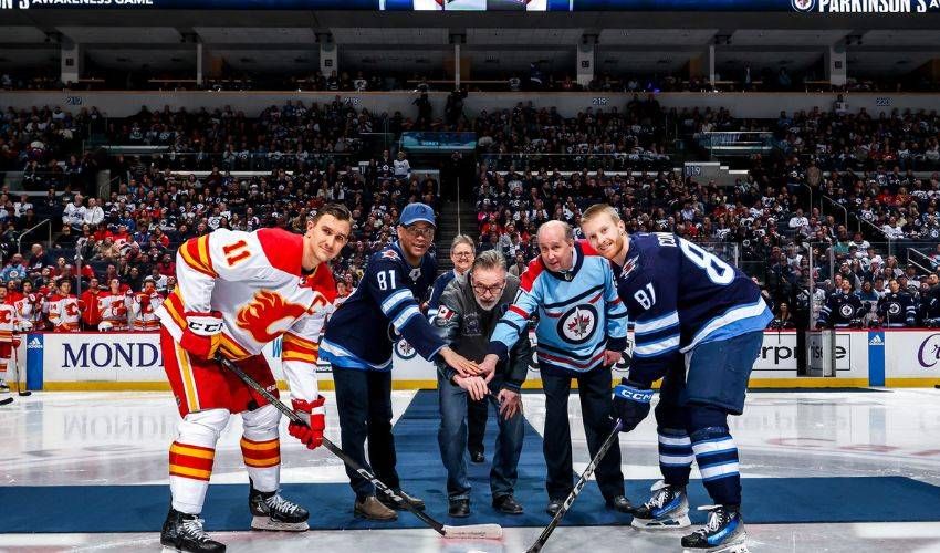 A cause close to home, Kyle Connor faces off against Parkinson’s