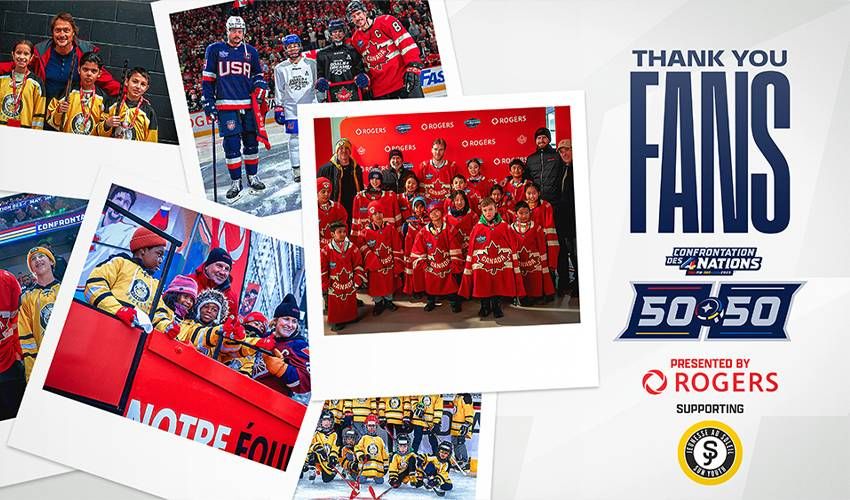 4 Nations Face-Off 50/50 presented by Rogers contributes $180,000 to support Montreal-based Sun Youth