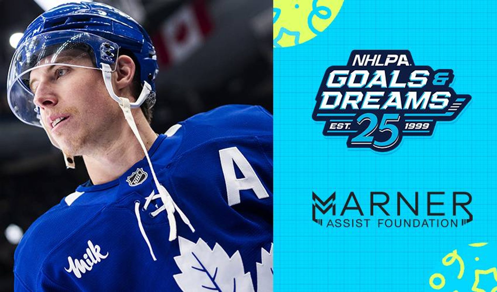 NHLPA Goals & Dreams and Mitch Marner donate 25 sets of hockey equipment to York Regional Police