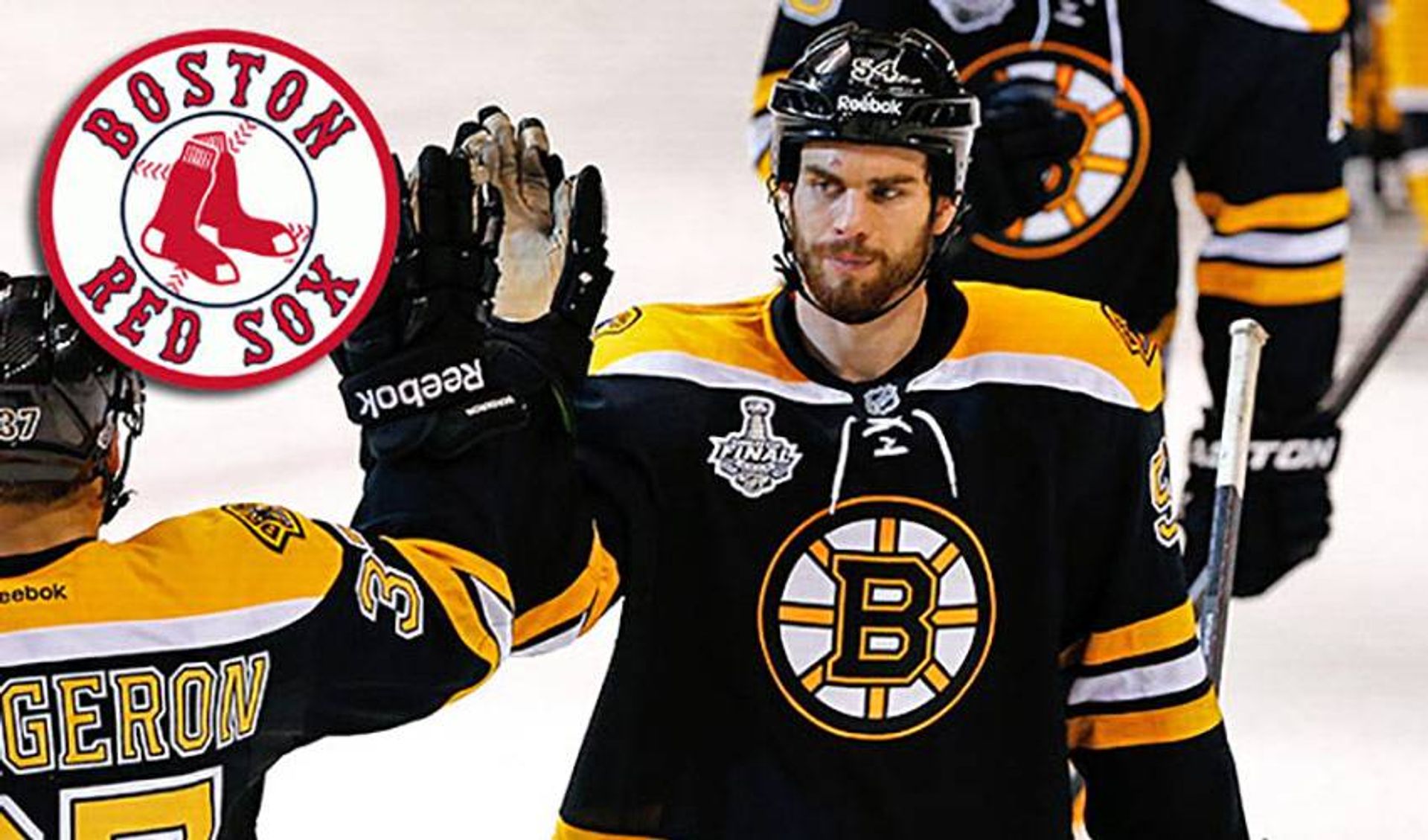 Bruins Support Champion Red Sox