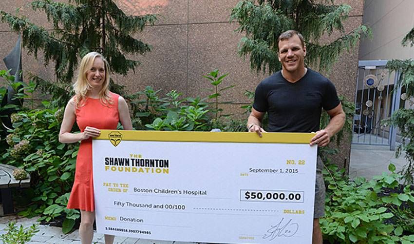 His foundation is thriving, but Shawn Thornton wants to do more