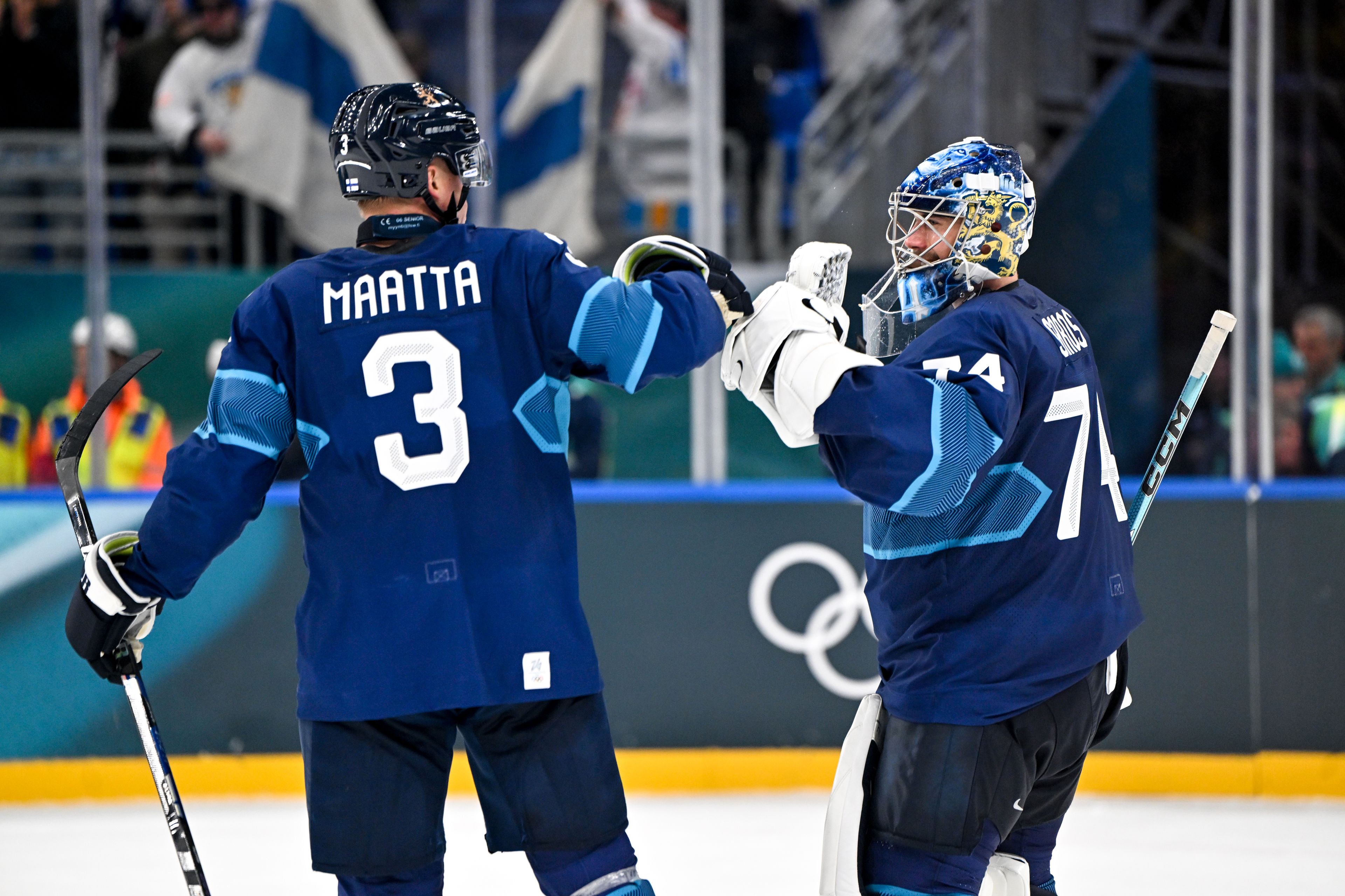 Team Finland after win 