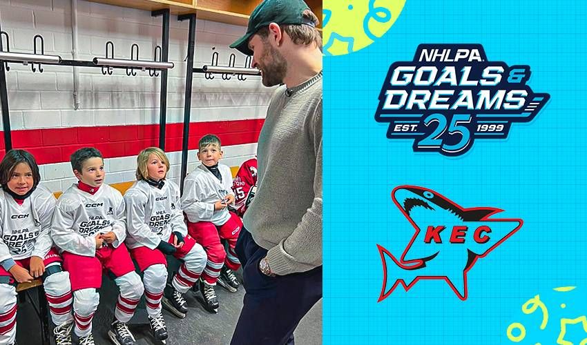 Draisaitl, NHLPA G&D donate 58 sets of equipment to Kölner Haie youth teams