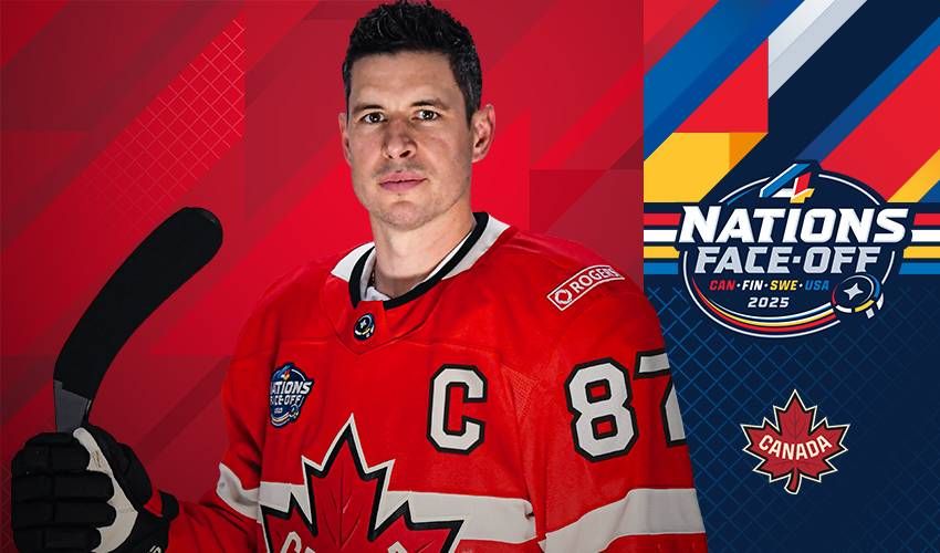 Sidney Crosby to captain Team Canada at 4 Nations Face-Off