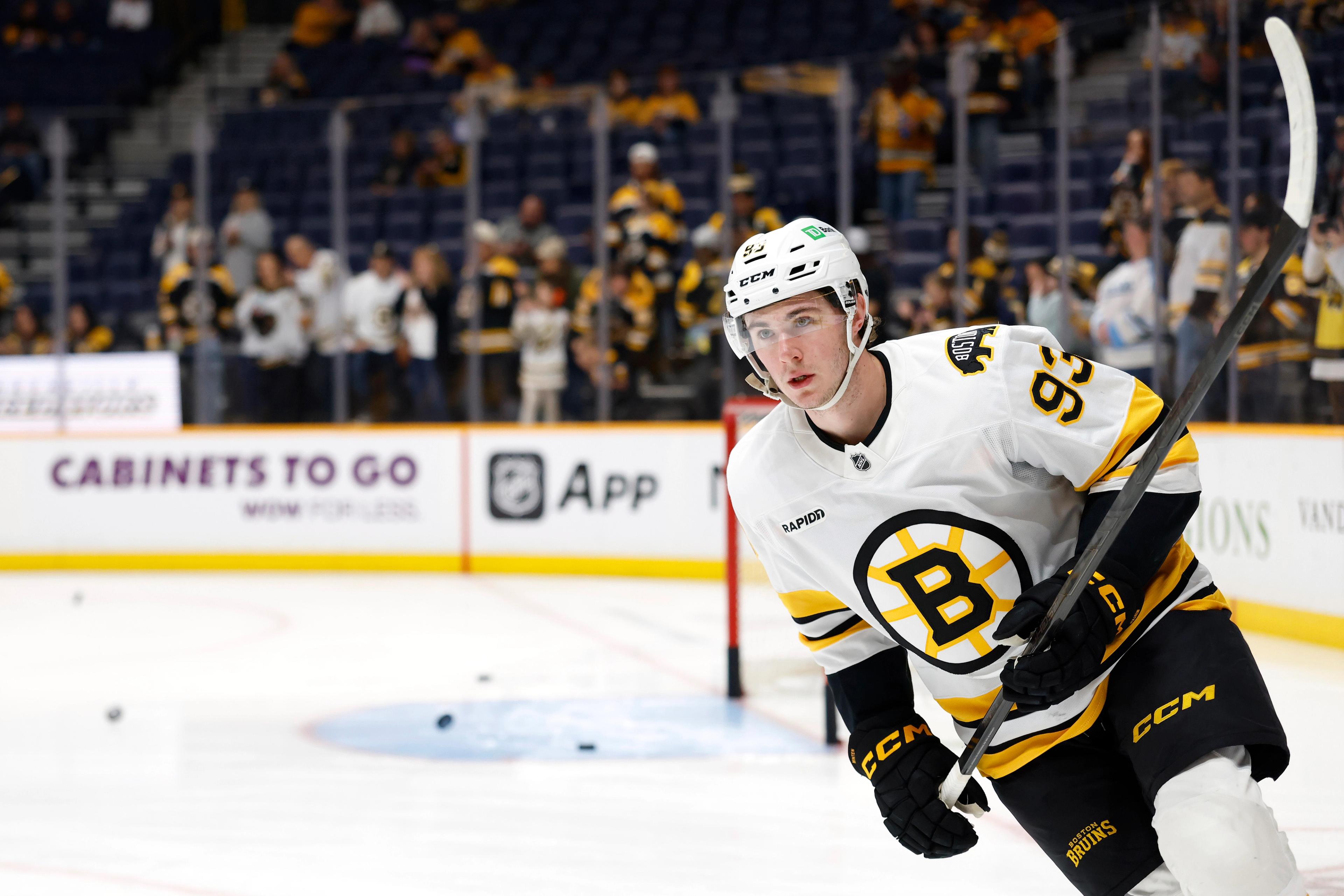 Fraser Minten Boston Bruins 