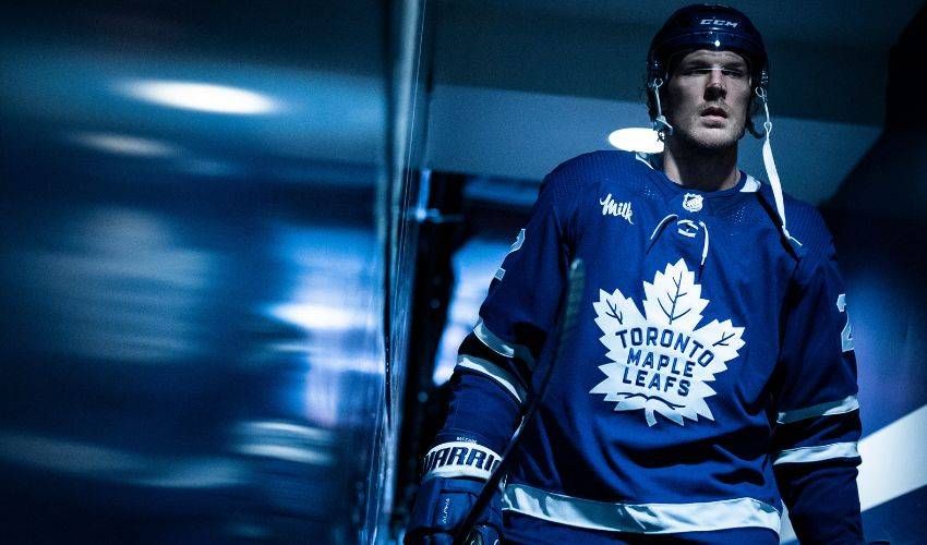 Jake McCabe gets a front row seat to the Toronto playoff atmosphere in first postseason run