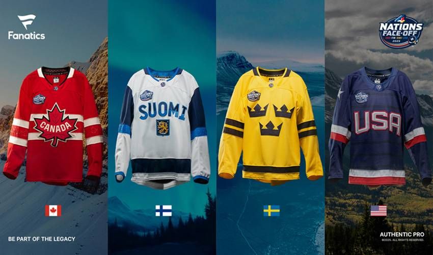 Fanatics, NHL and NHLPA officially unveil 4 Nations Face-Off jersey design details; jerseys on sale beginning today