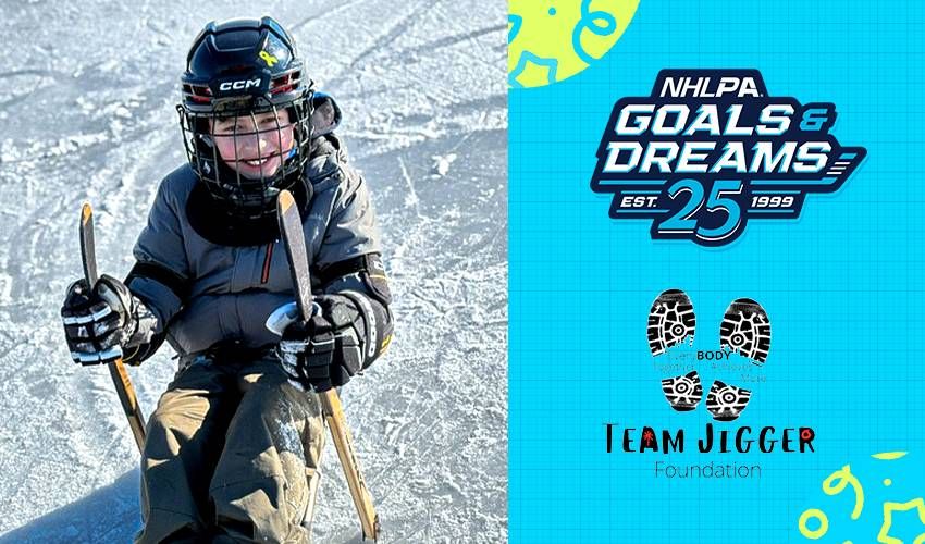 Team Jigger sledge hockey and NHLPA Goals & Dreams team up to support local sledge hockey