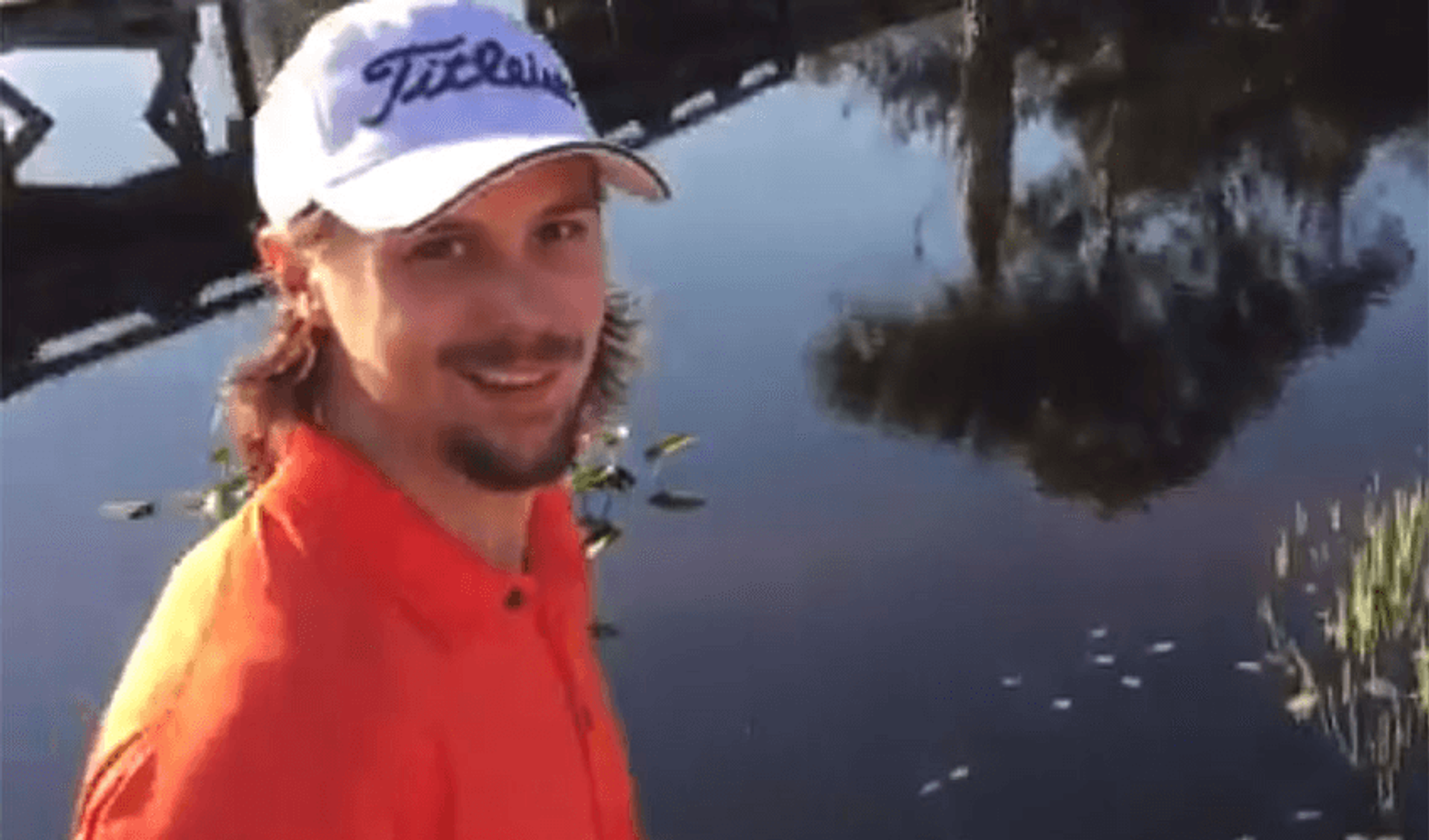 Erik Karlsson Gets Spooked By Gator