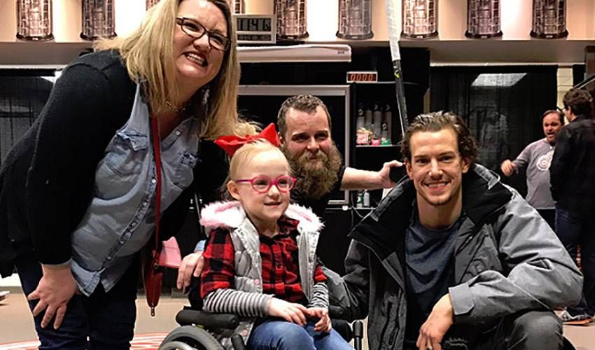DeKeyser meets young fan, recalls his own hockey idol moment