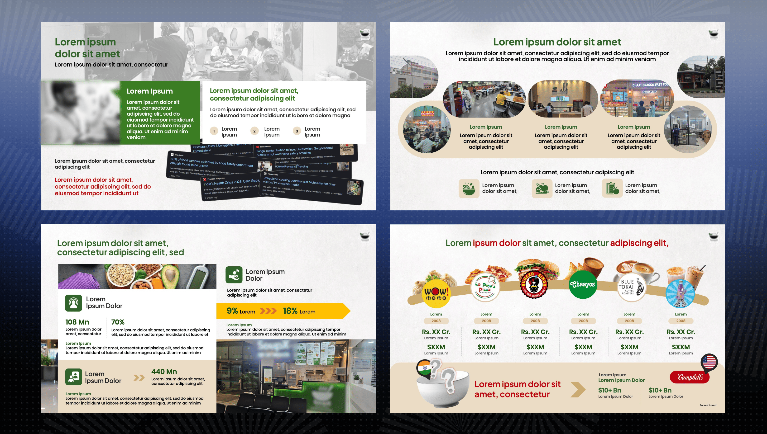 Healthy Food Brand pitch deck slide 2