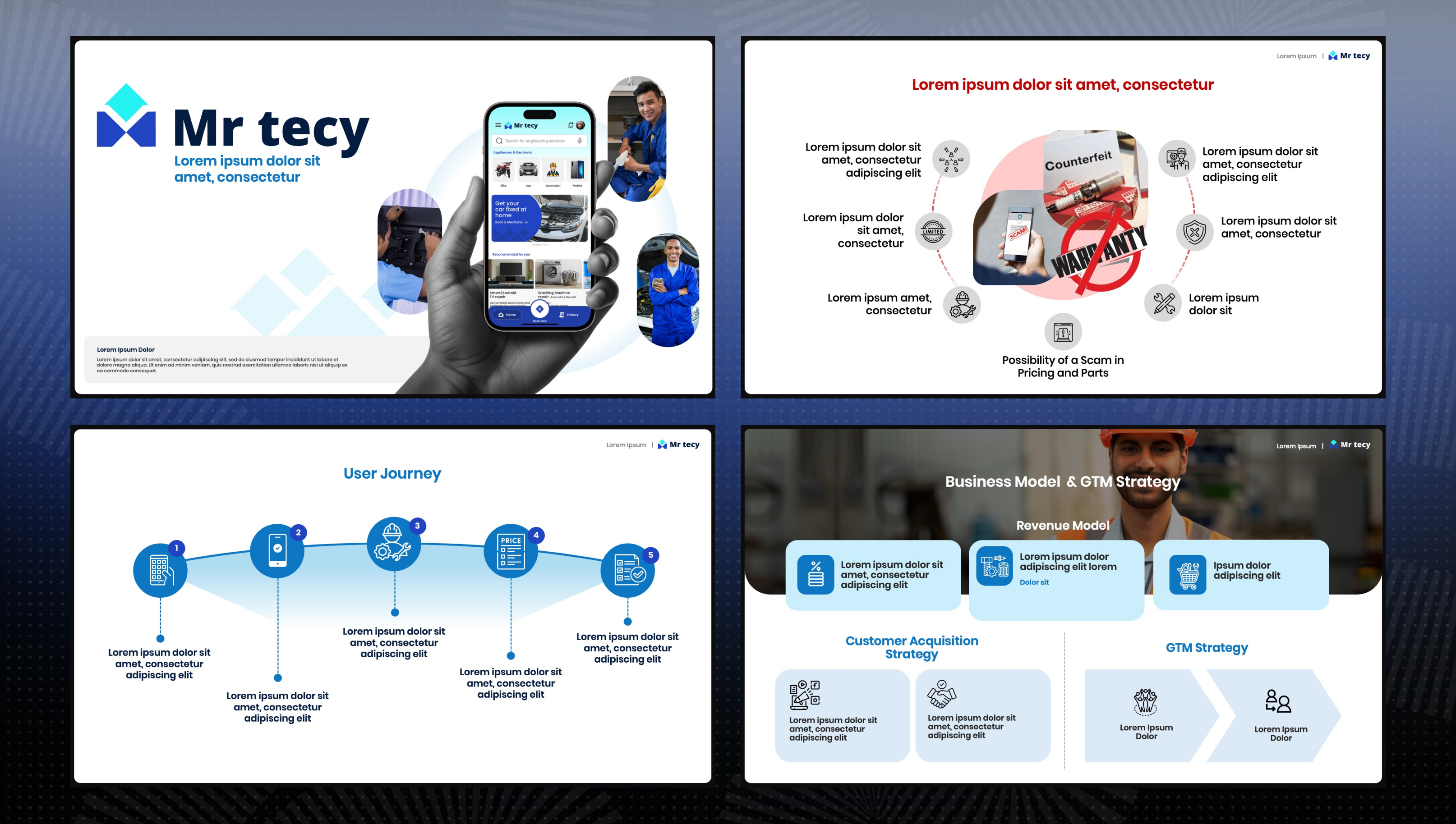 Mr Tecy pitch deck slide 1
