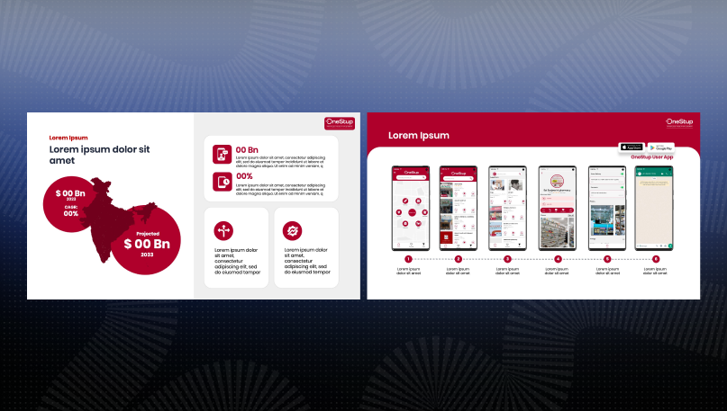 OneStup pitch deck slide 3