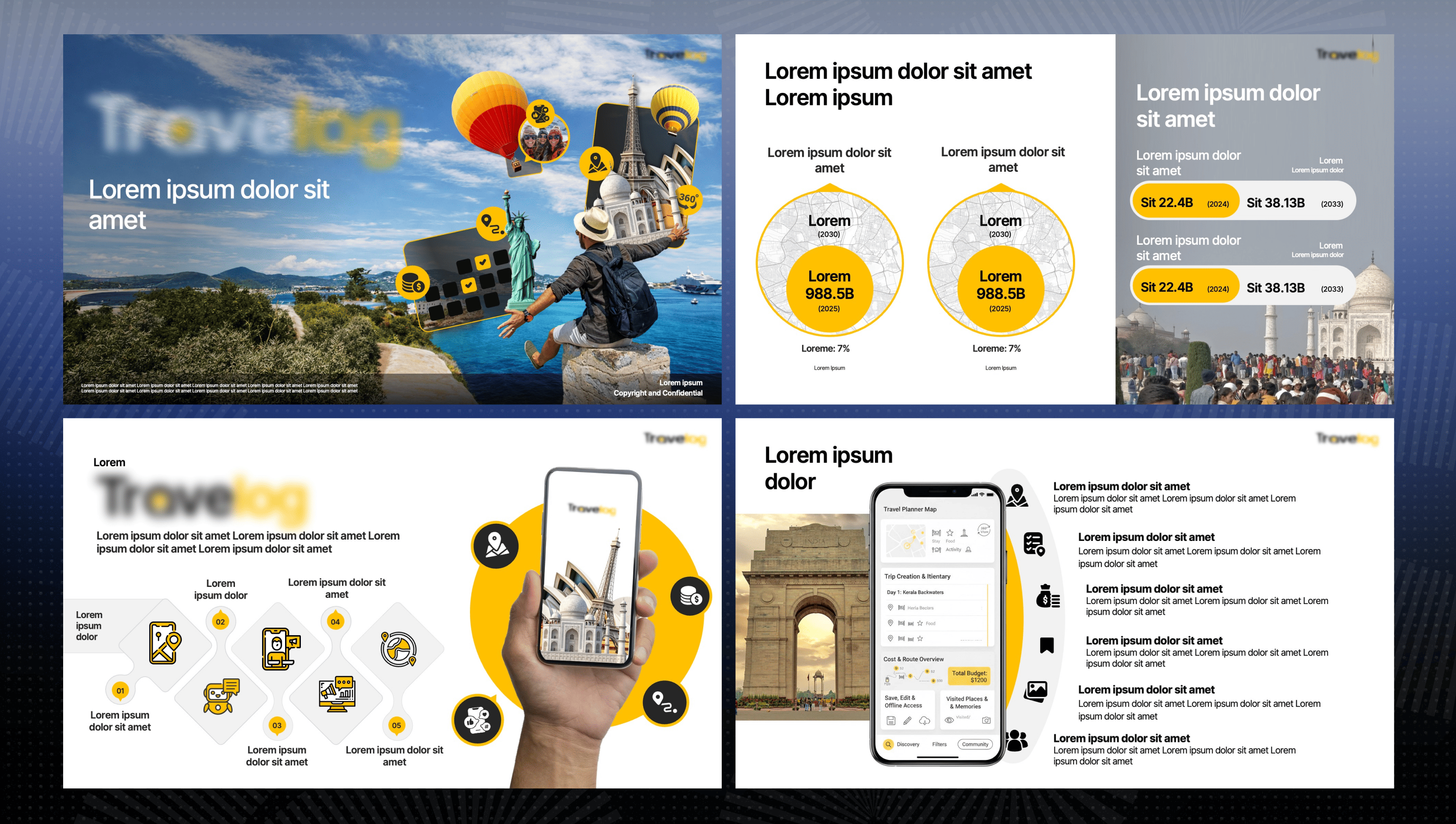 Travel Platform pitch deck slide 1