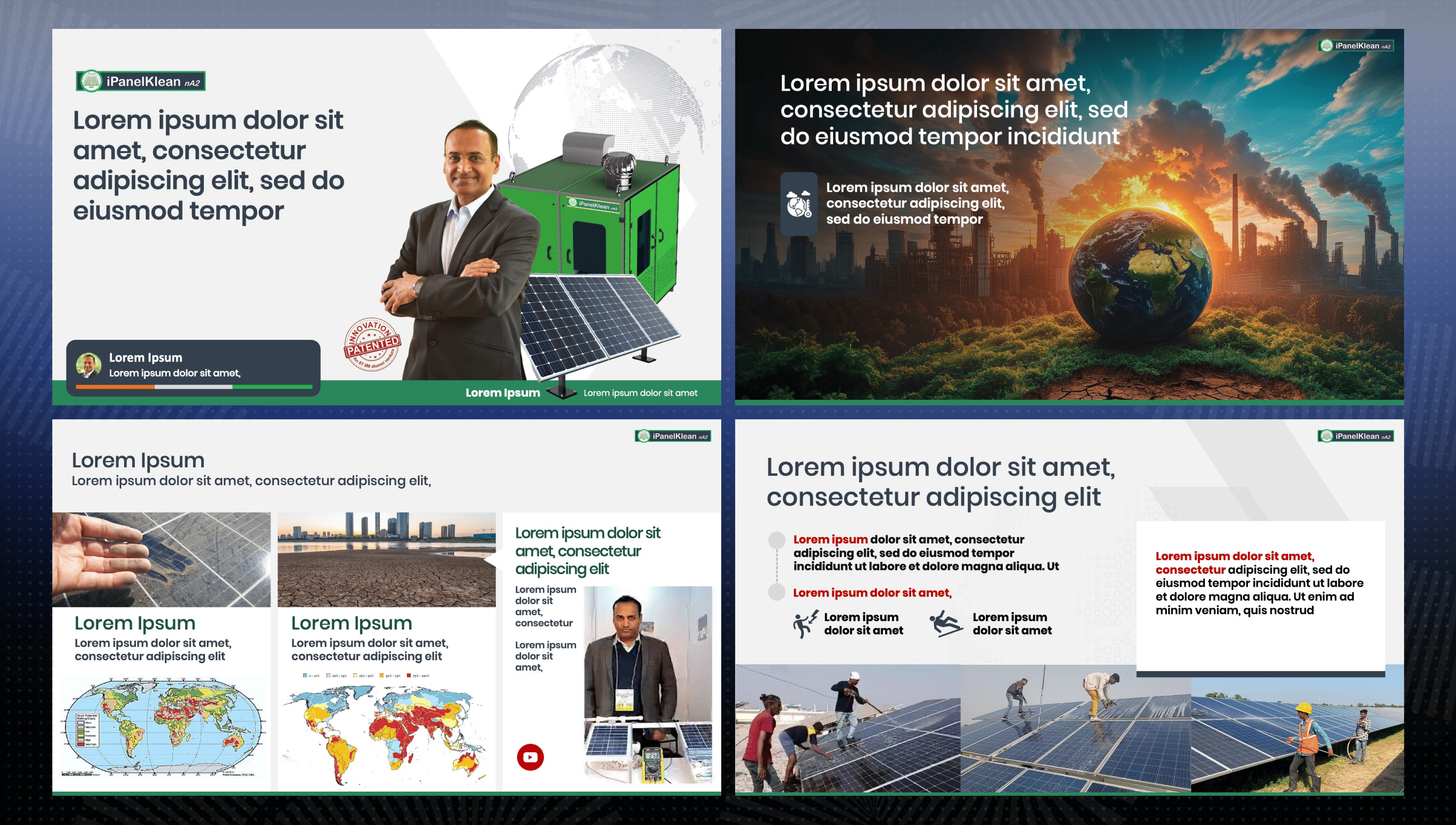 IPanelKlean pitch deck slide 1
