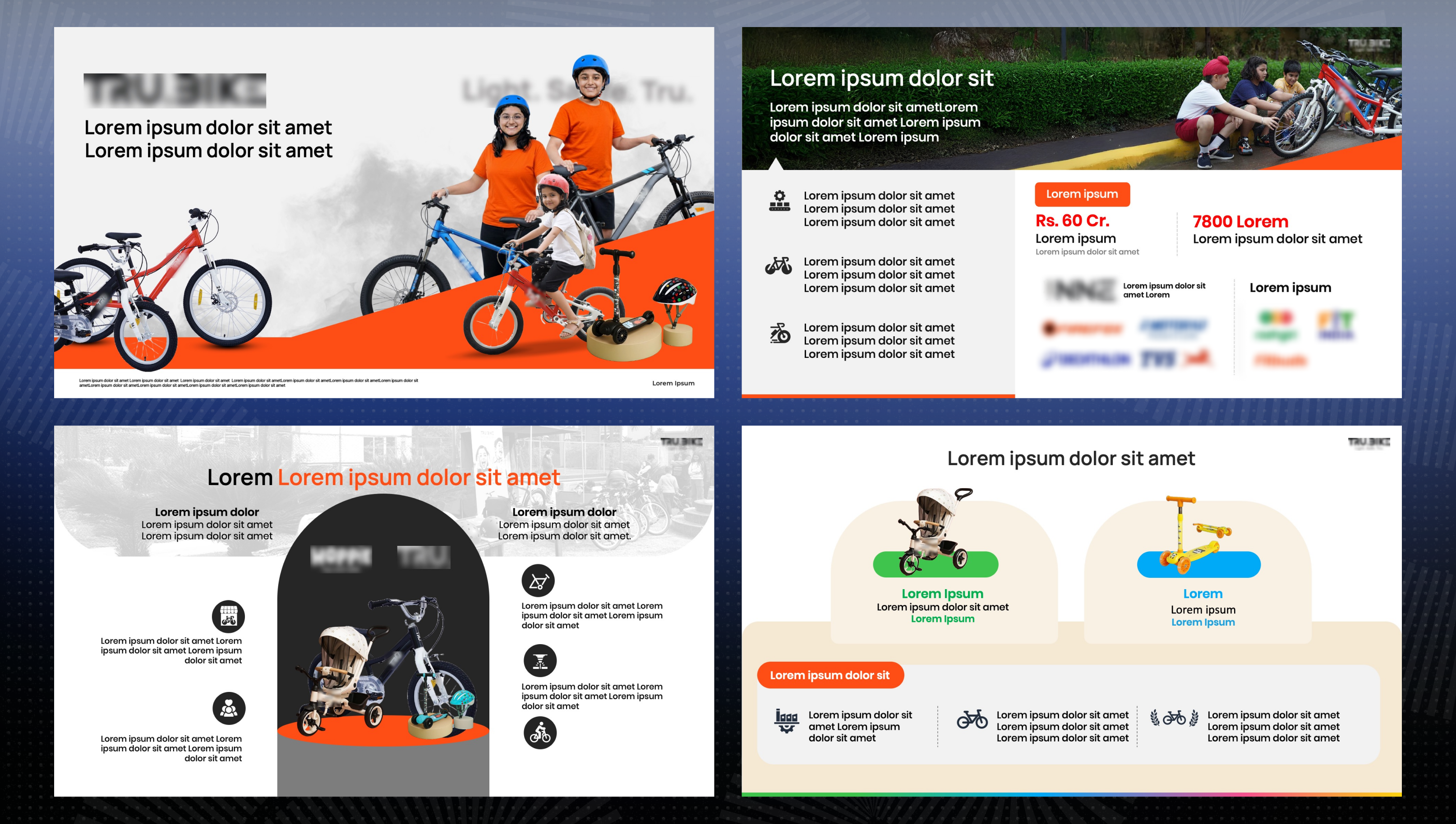 Global Bicycle Brand pitch deck slide 1
