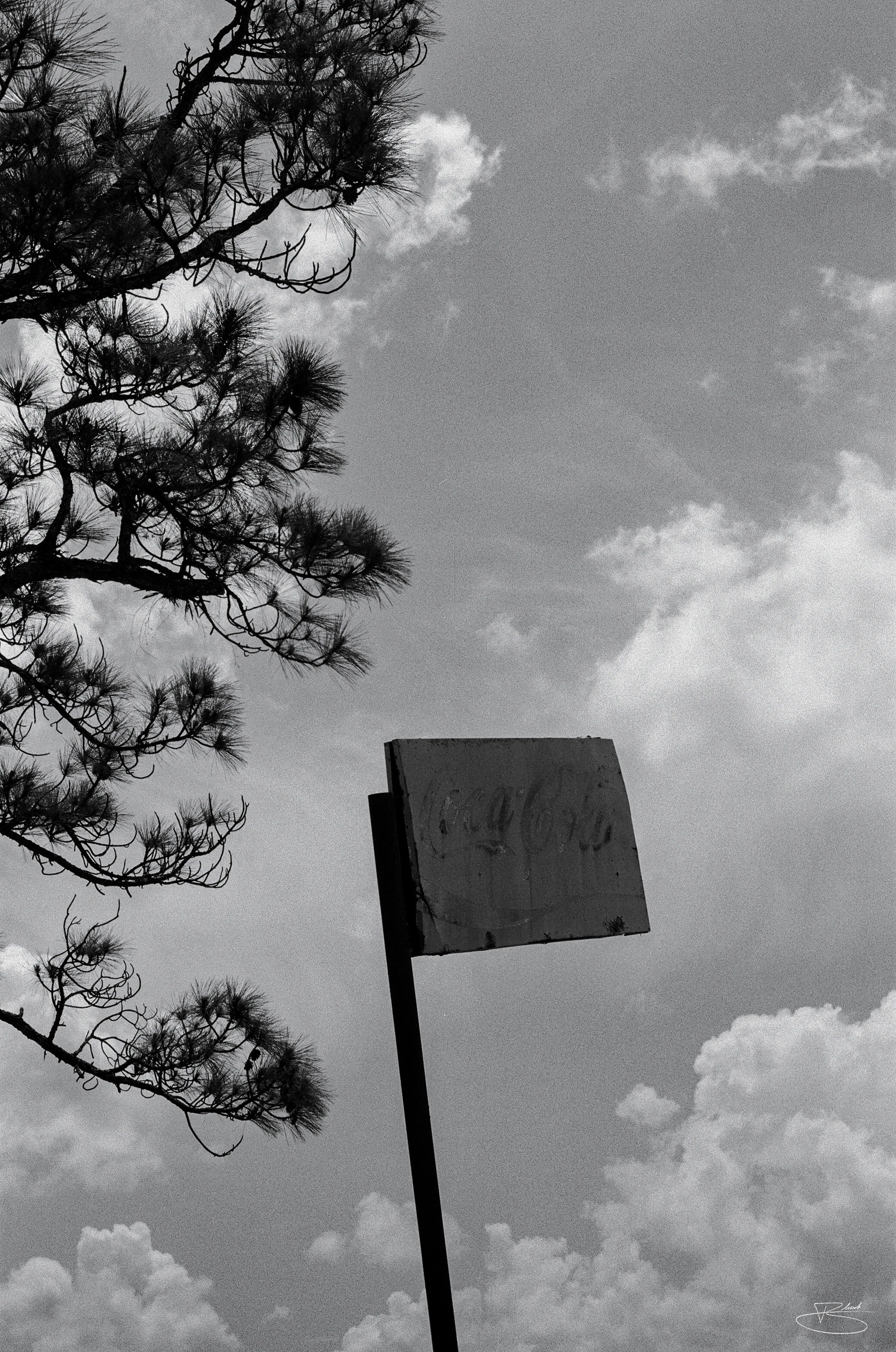 Rusty Sign B&W