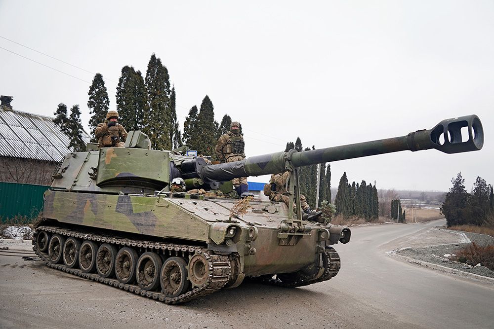Bilde av en ukrainsk tanks