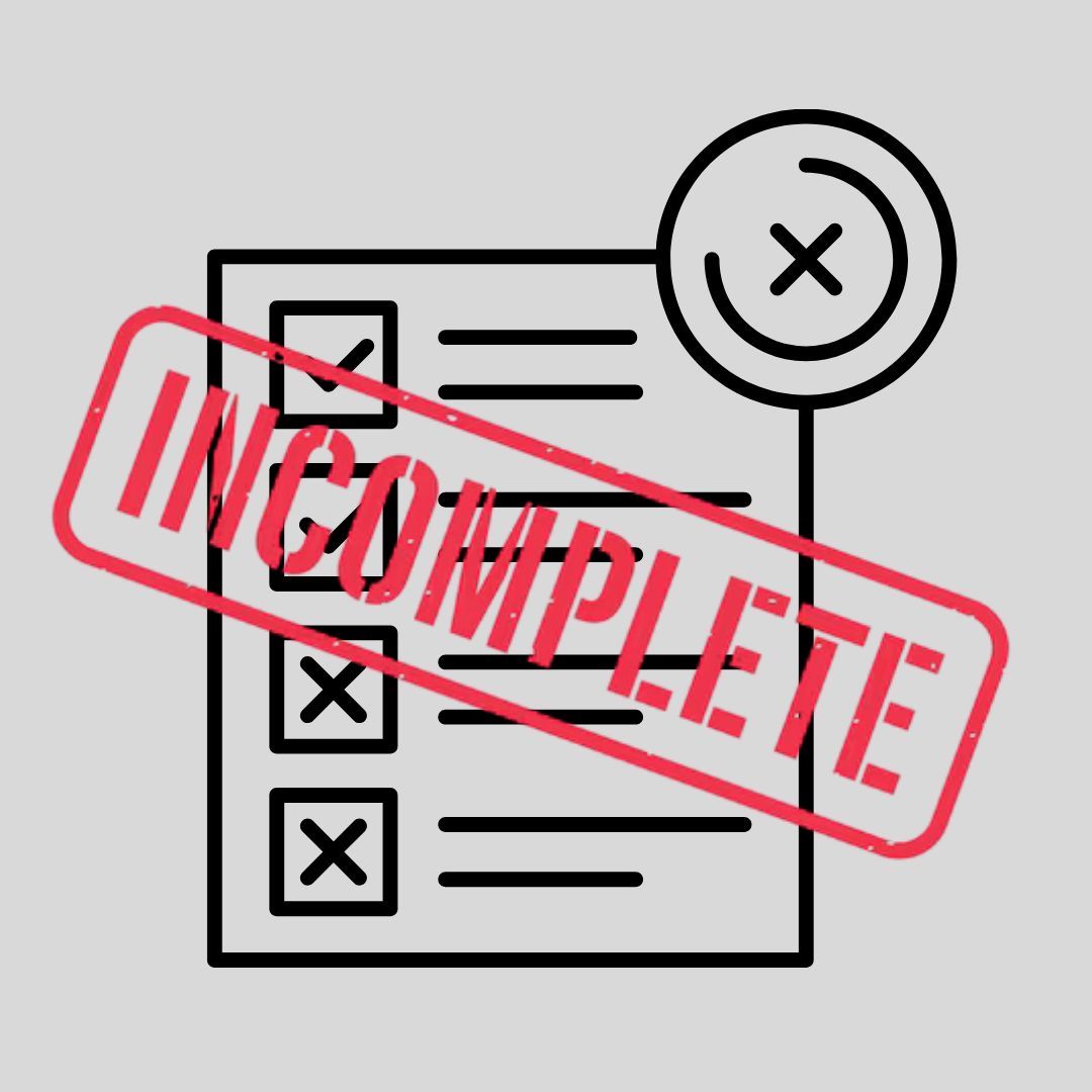 Incomplete Prequalification