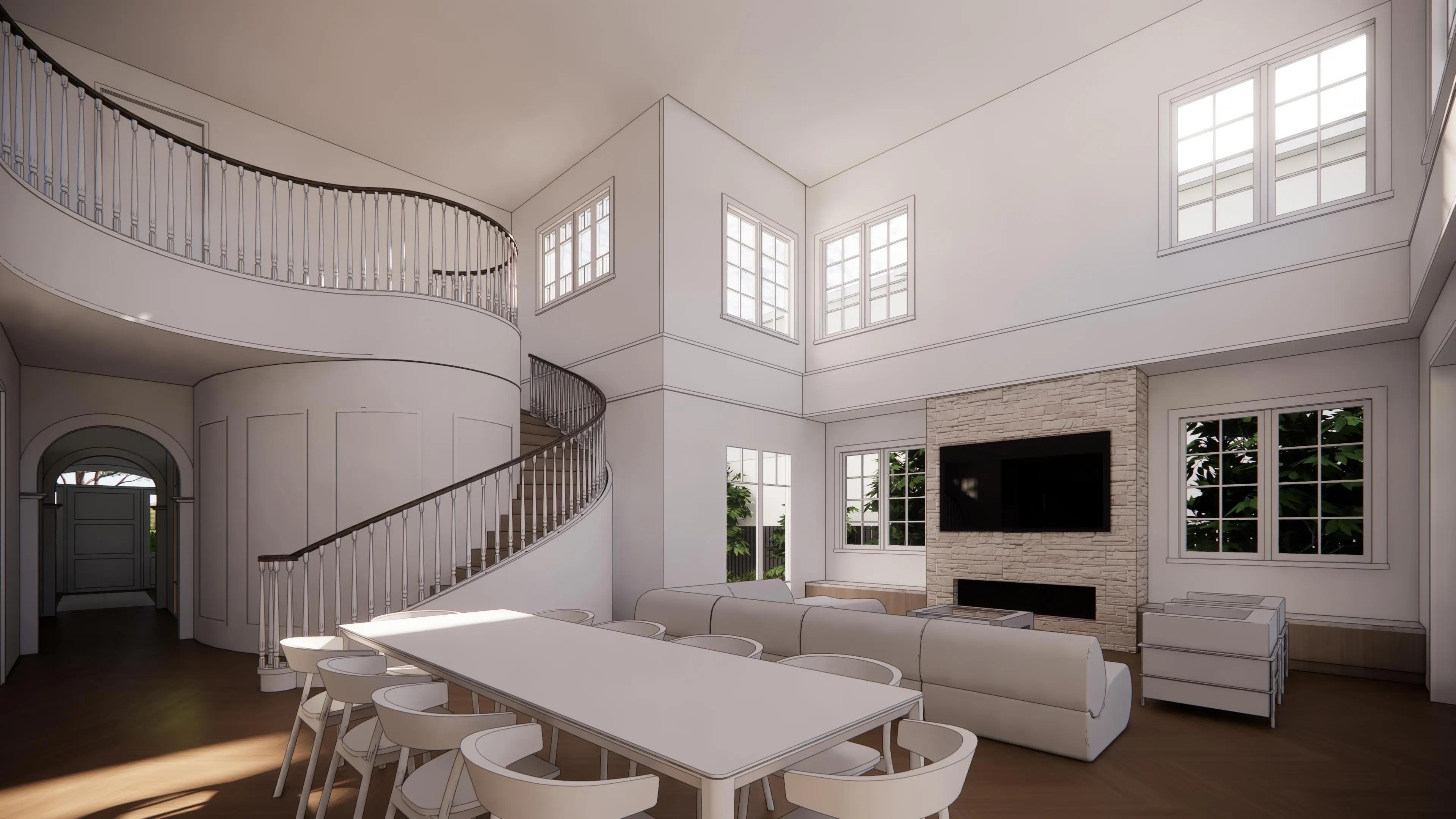 Barton Road Residence concept render by Invilla Architecture