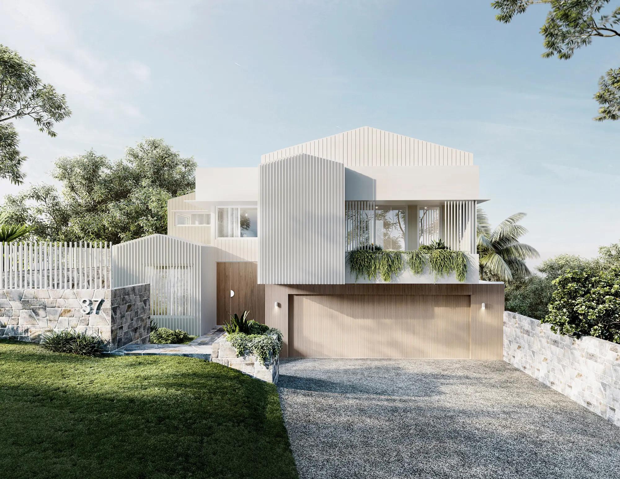 Glassey House concept render by Invilla Architecture