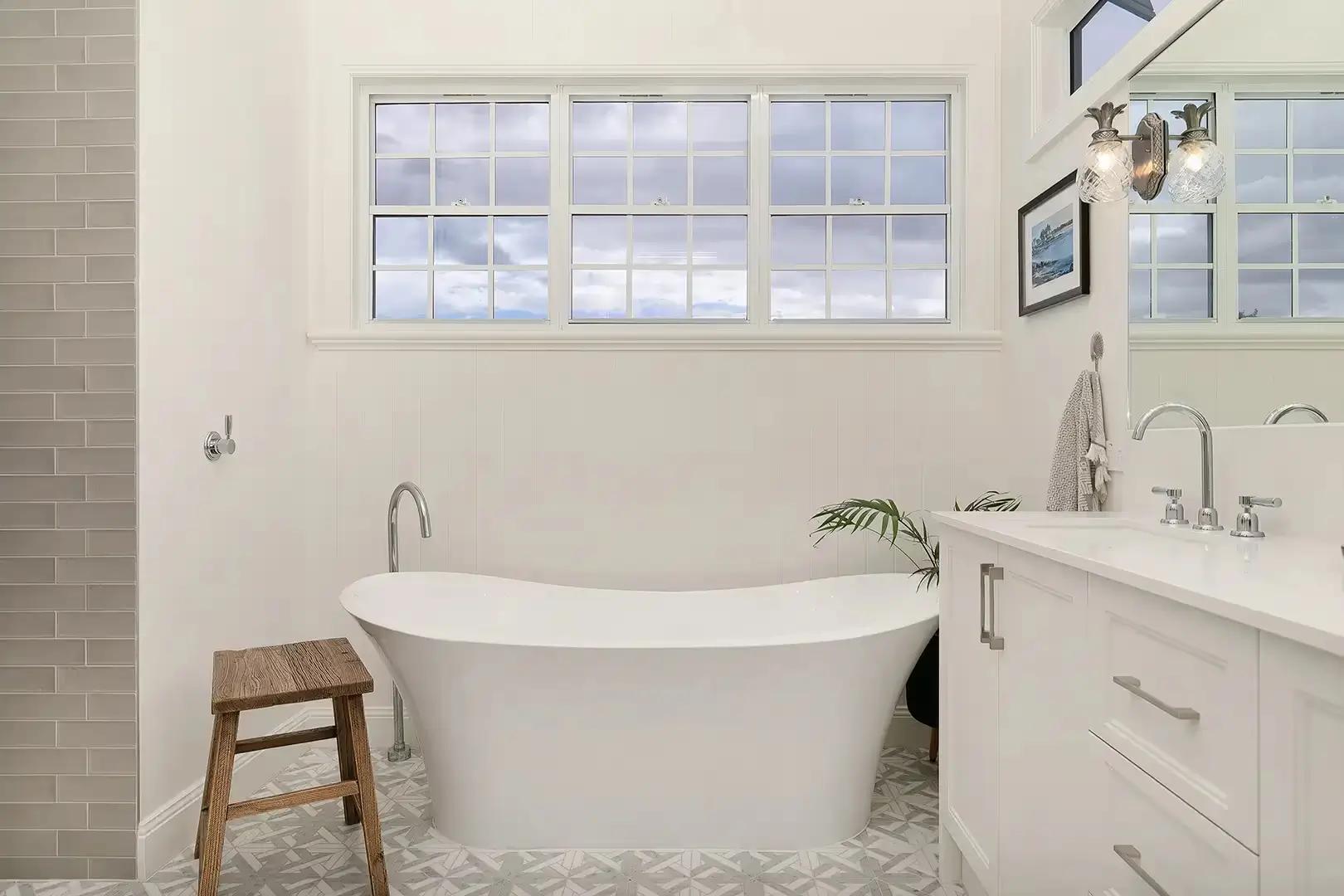 Material palette and interior detailing in Brisbane residential design.ture