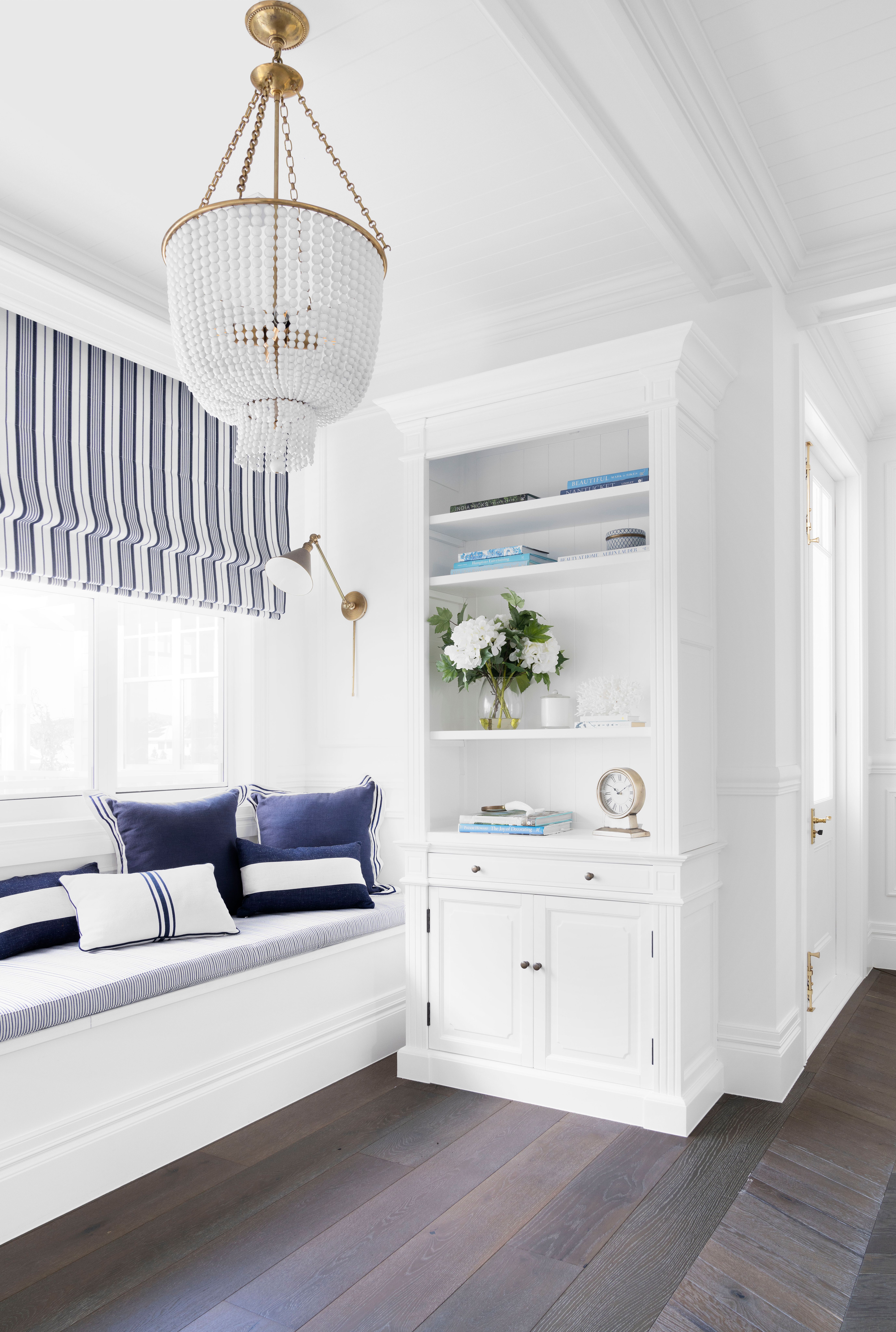 Custom joinery window seat in a Noosa luxury home