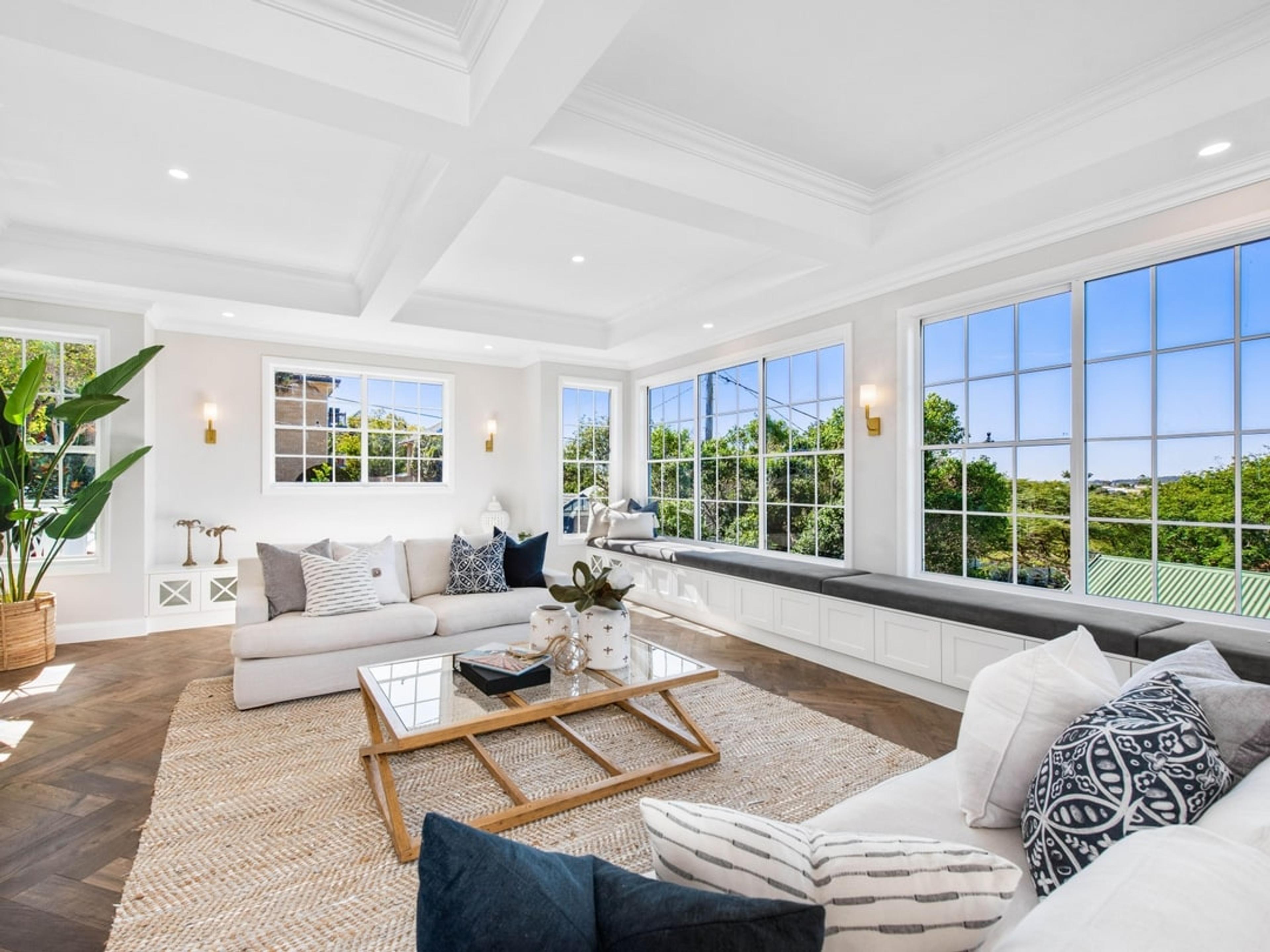 Hamptons style living room by Invilla Architecture, featured in Style Sourcebook