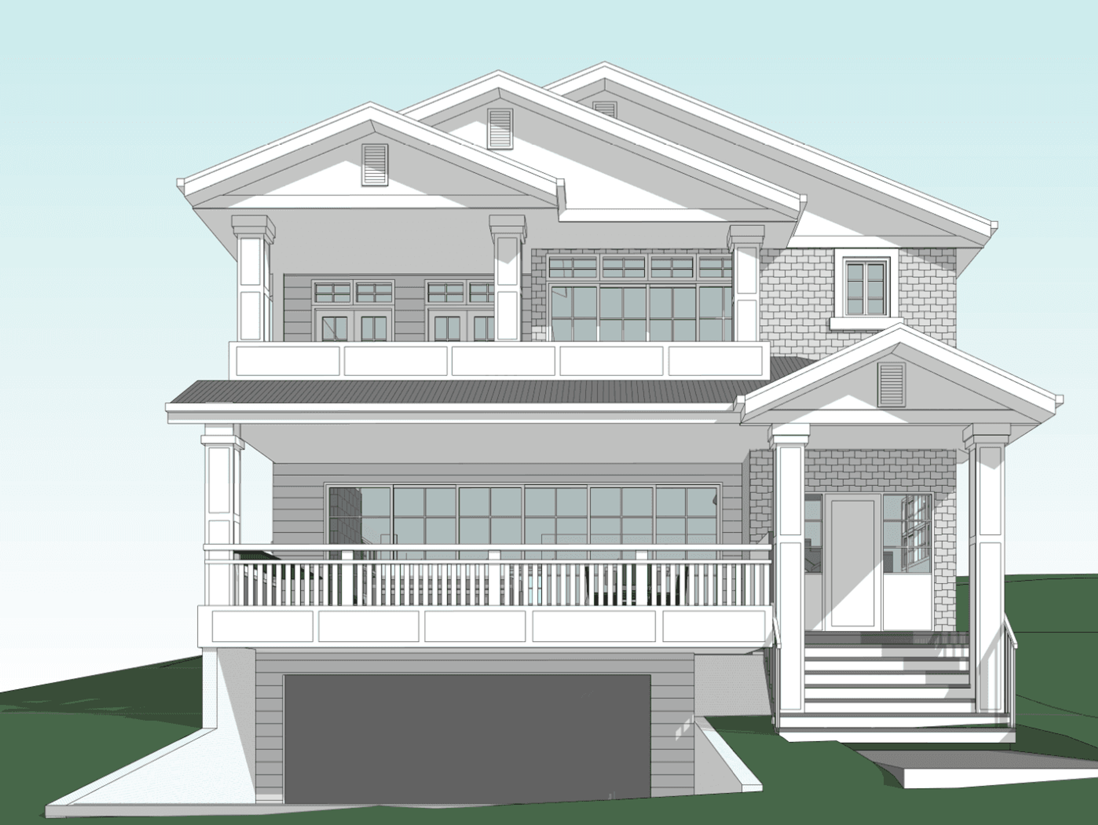 Concept completed in the design process of Wool Street facade in Toowong