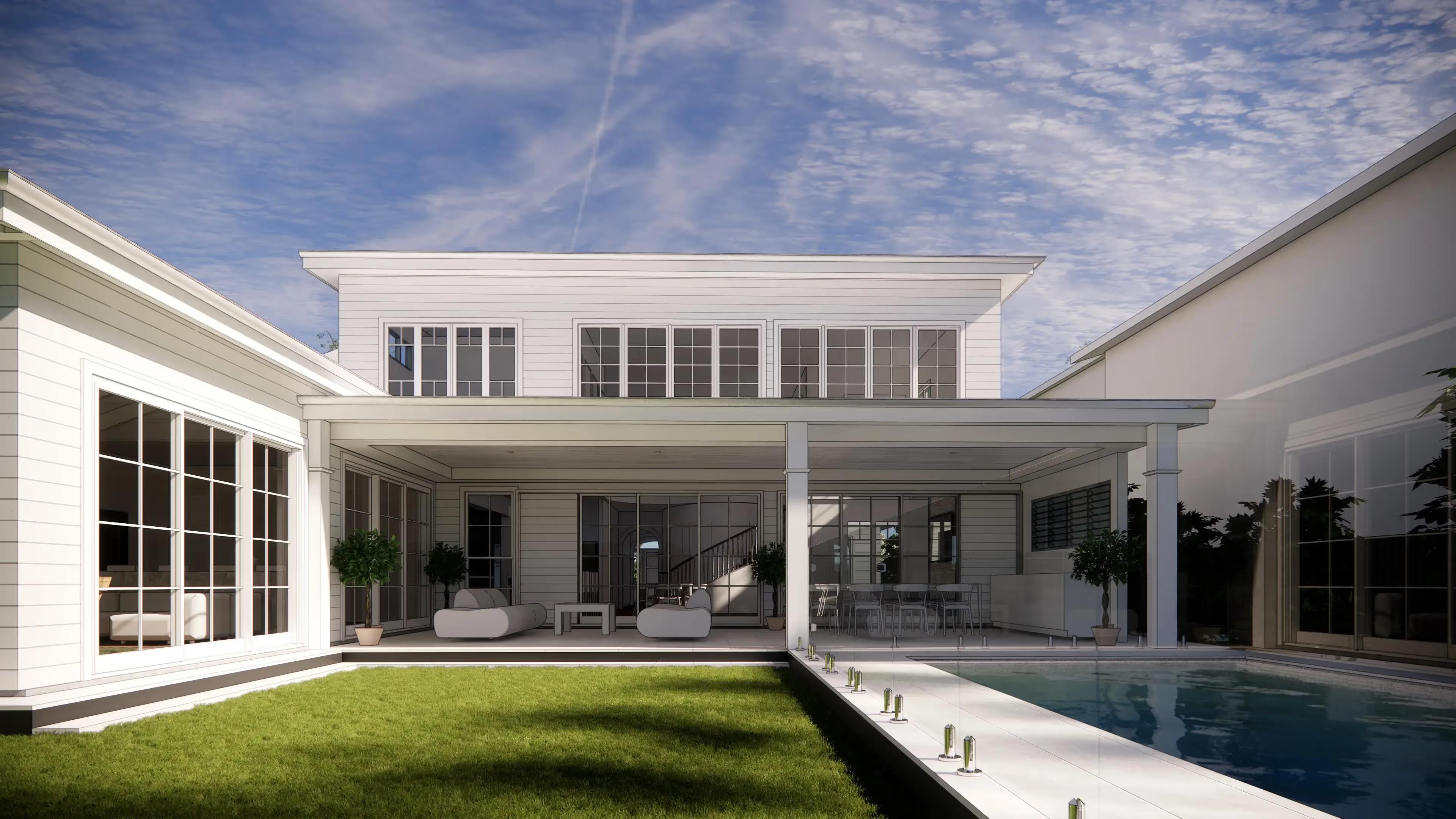 Barton Road Residence concept render by Invilla Architecture