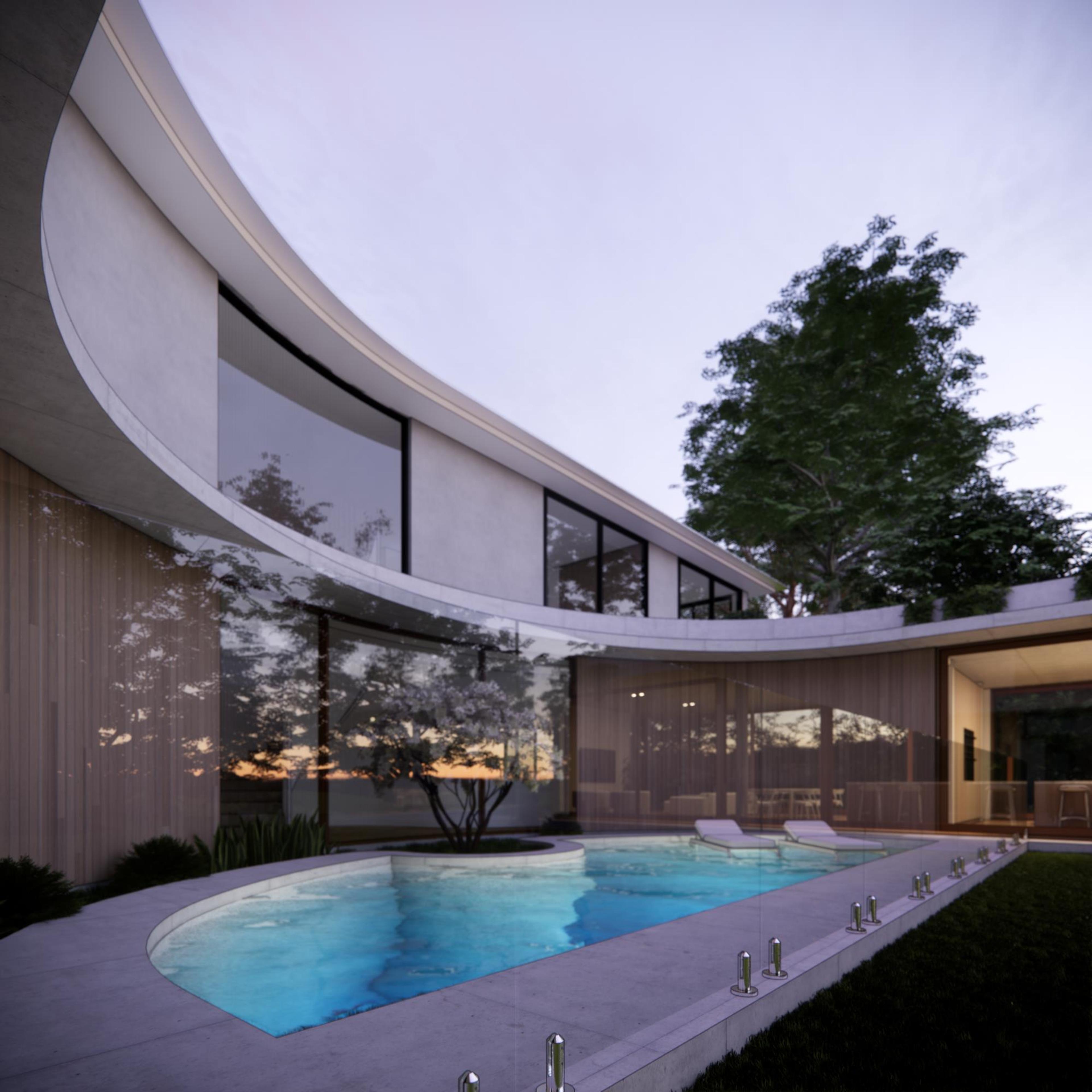 Tristania House concept render by Invilla Architecture