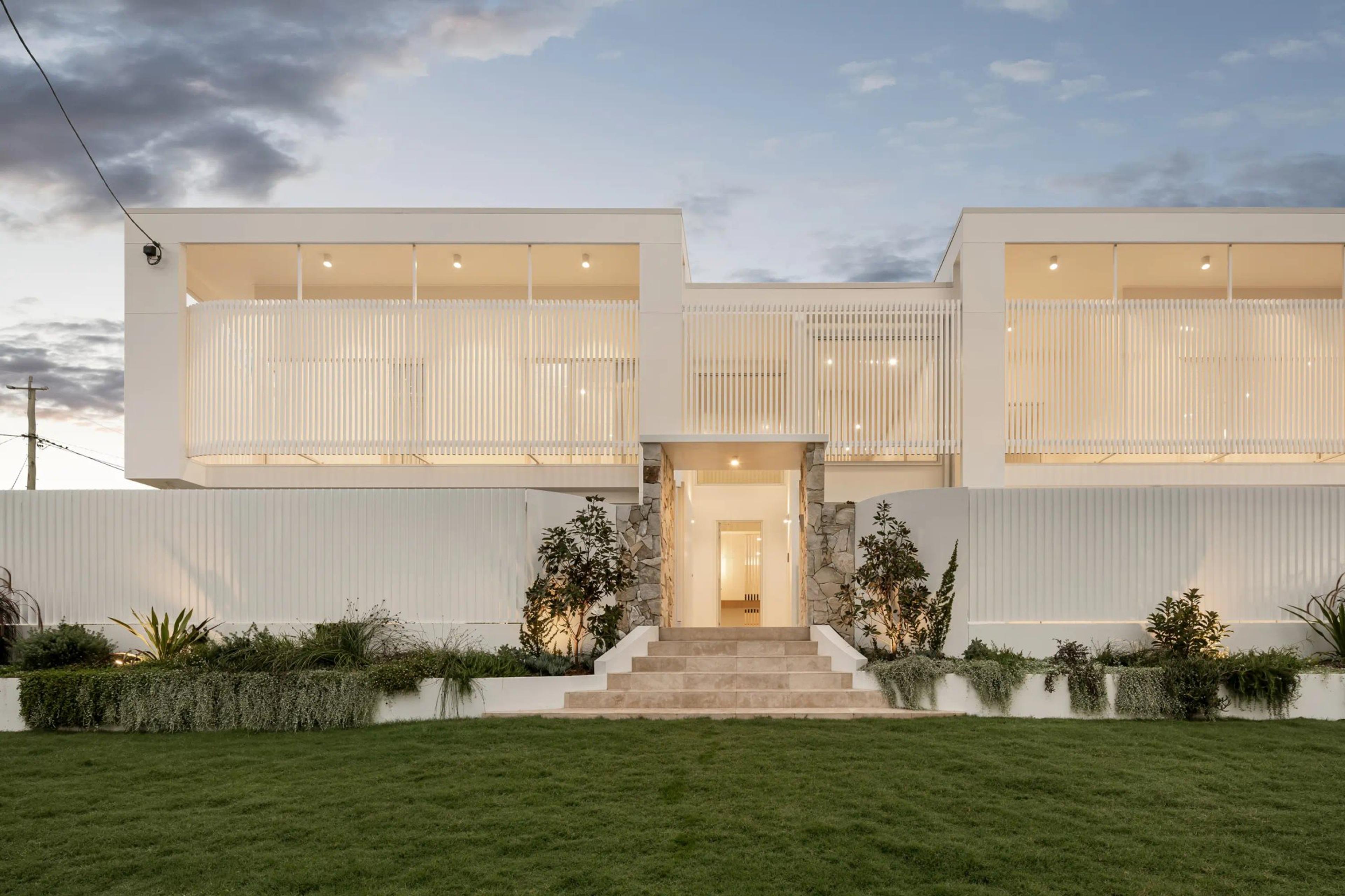 Modern residential architecture highlighting design and construction