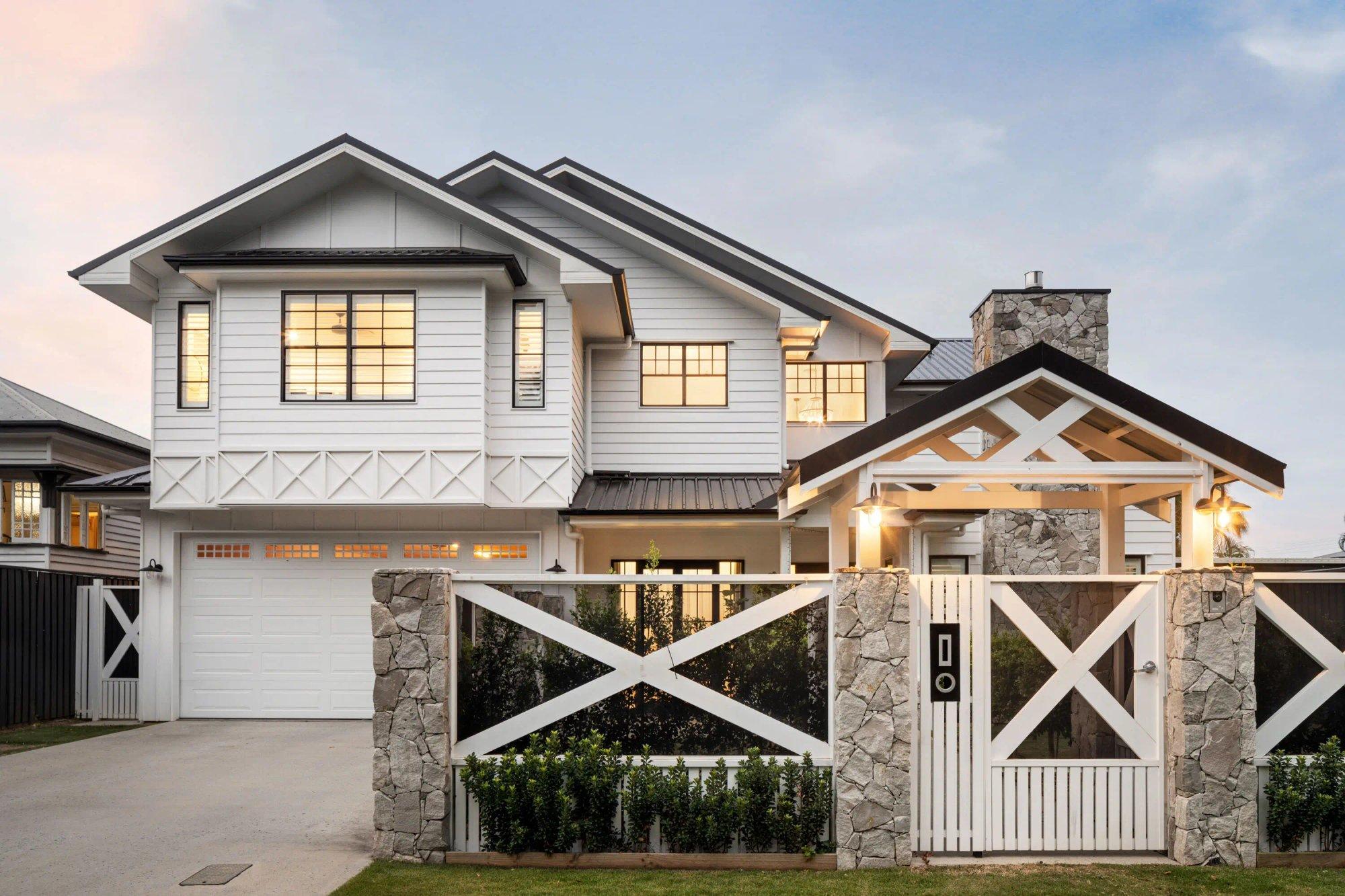 Completed custom designed family home in Brisbane