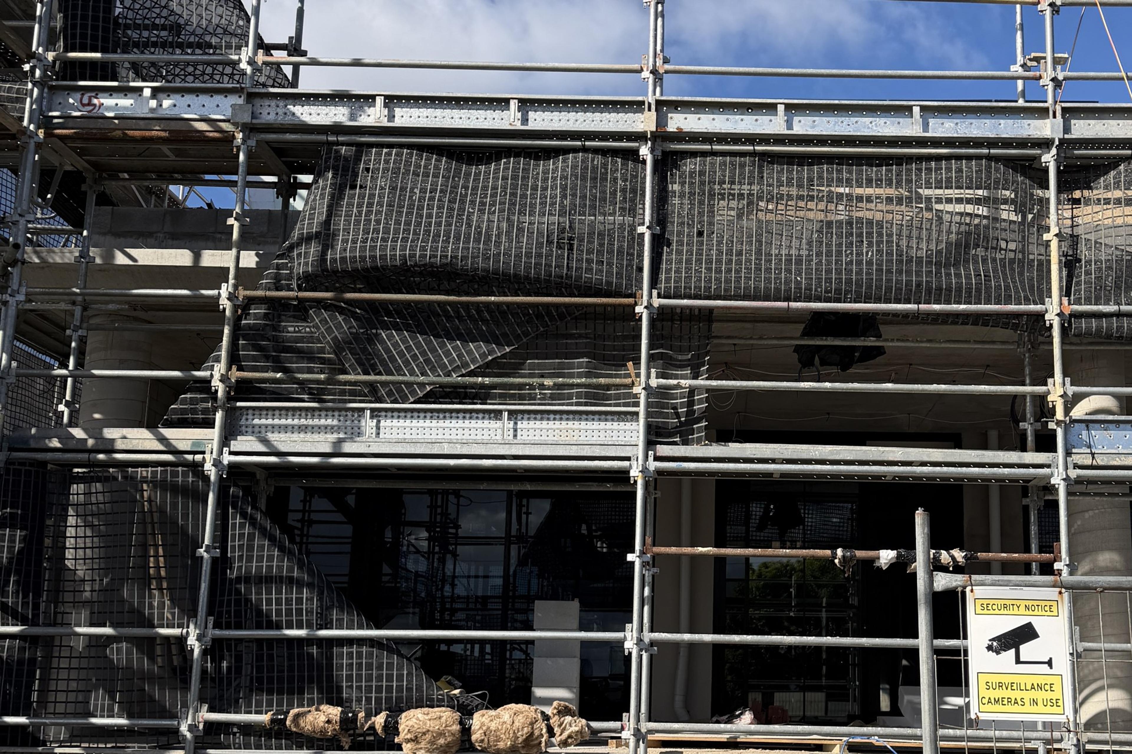 Construction underway in Brisbane, a custom home by Invilla Architecture in Camp Hill
