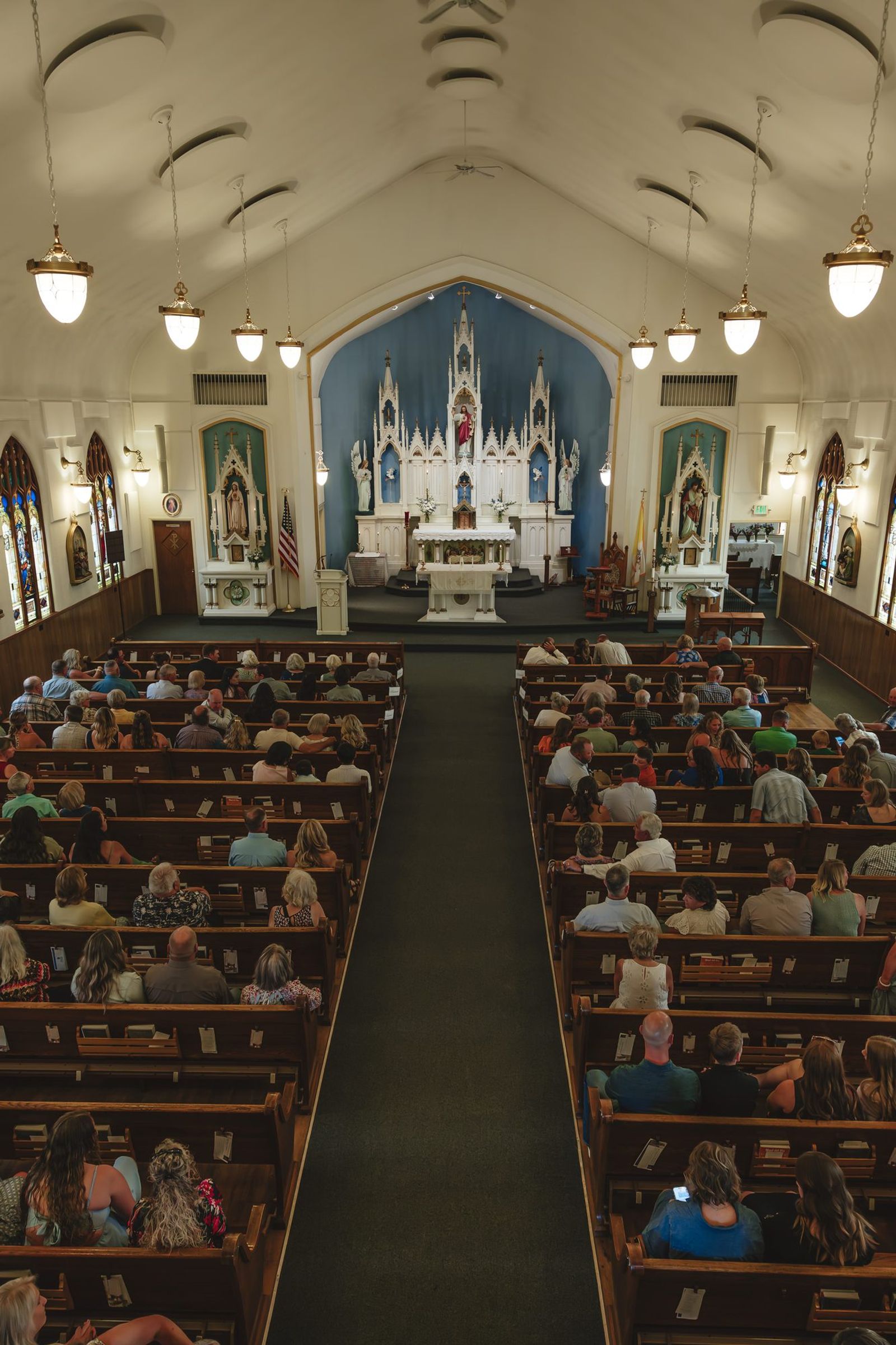Ceremony inside the church